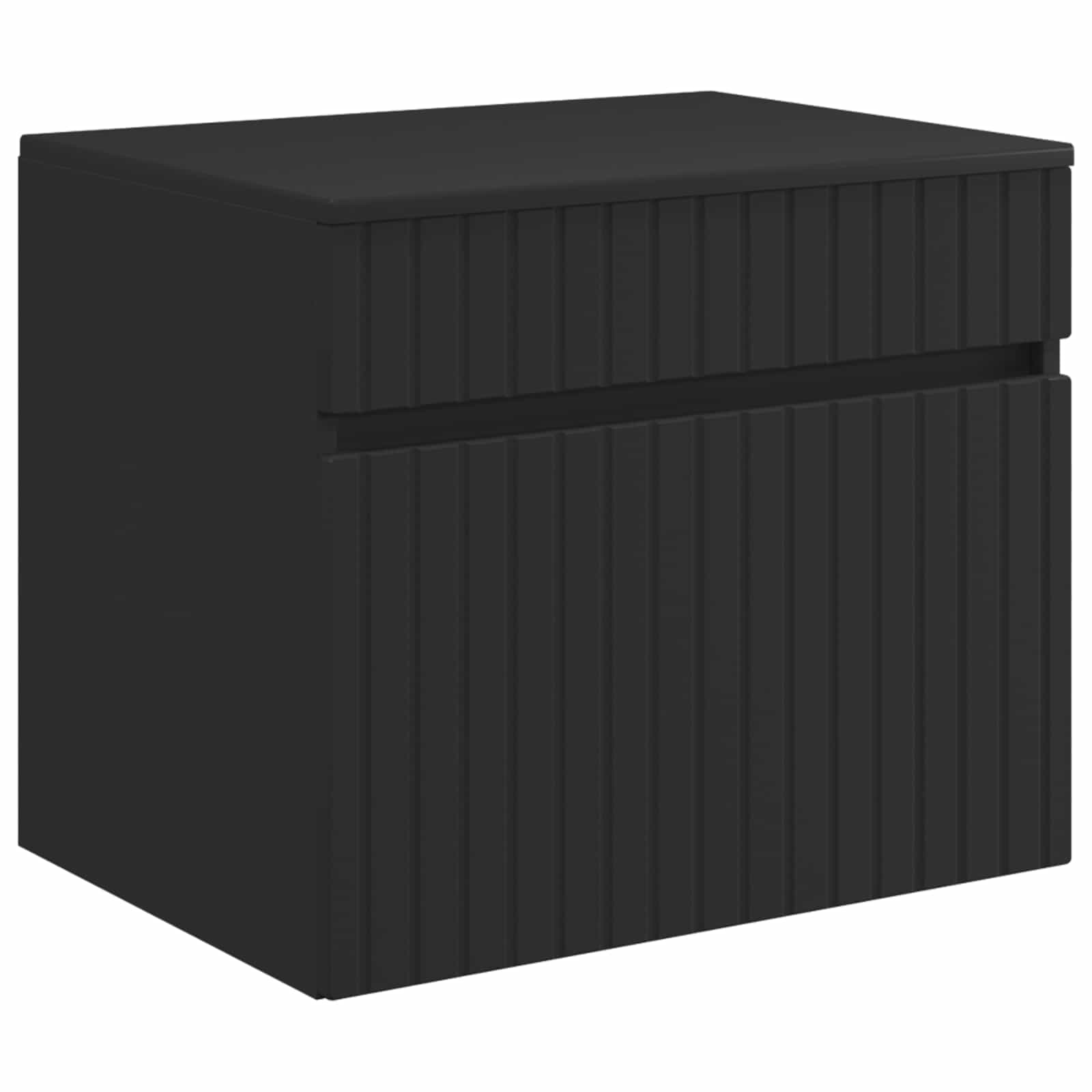 Ensemble d'armoire de salle de bain 3 pc Noir 49 x 44,5 x 65 cm