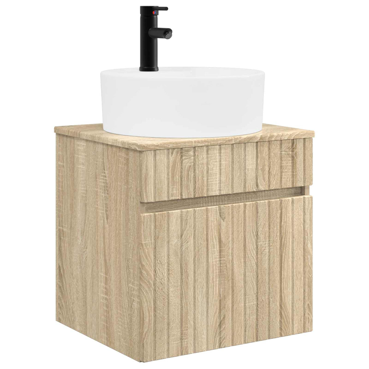 Ensemble d'armoire de salle de bain 3 pc Chêne Sonoma