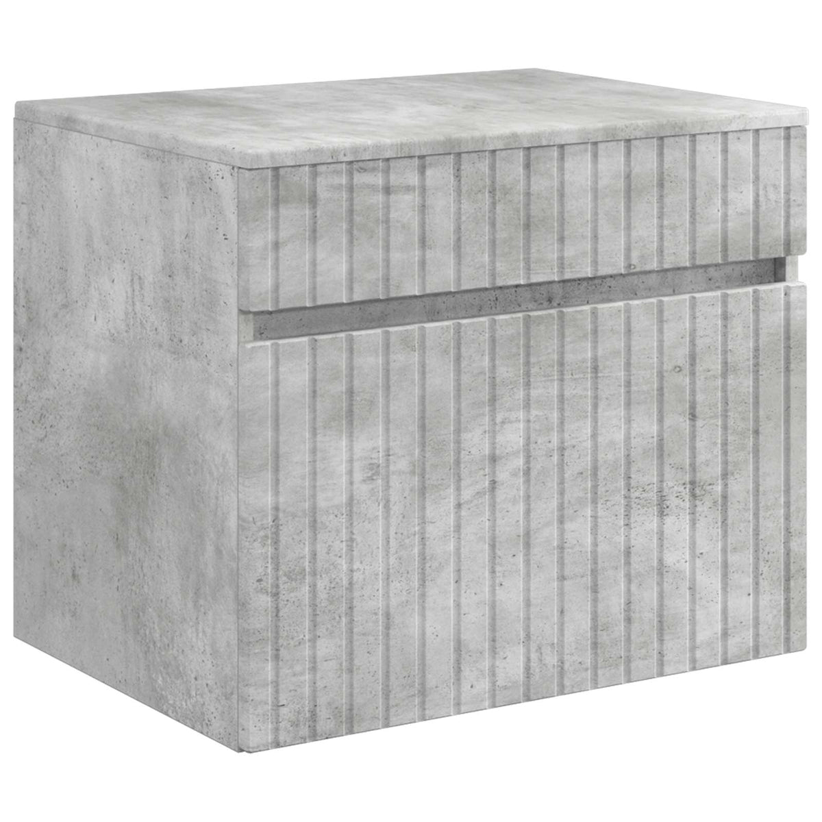 Ensemble d'armoire de salle de bain 3 pc Gris béton