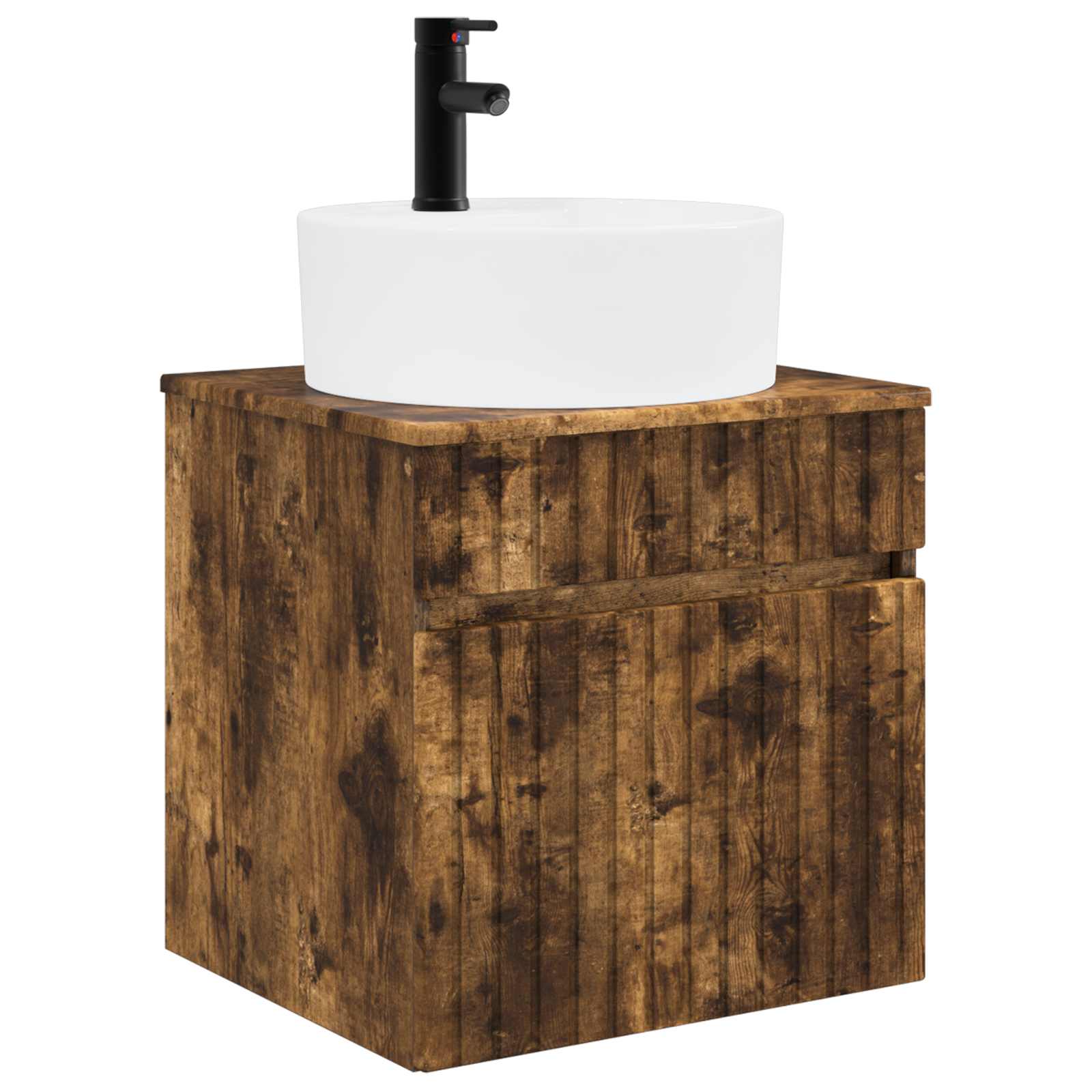 Ensemble d'armoire de salle de bain 3 pc Chêne fumé