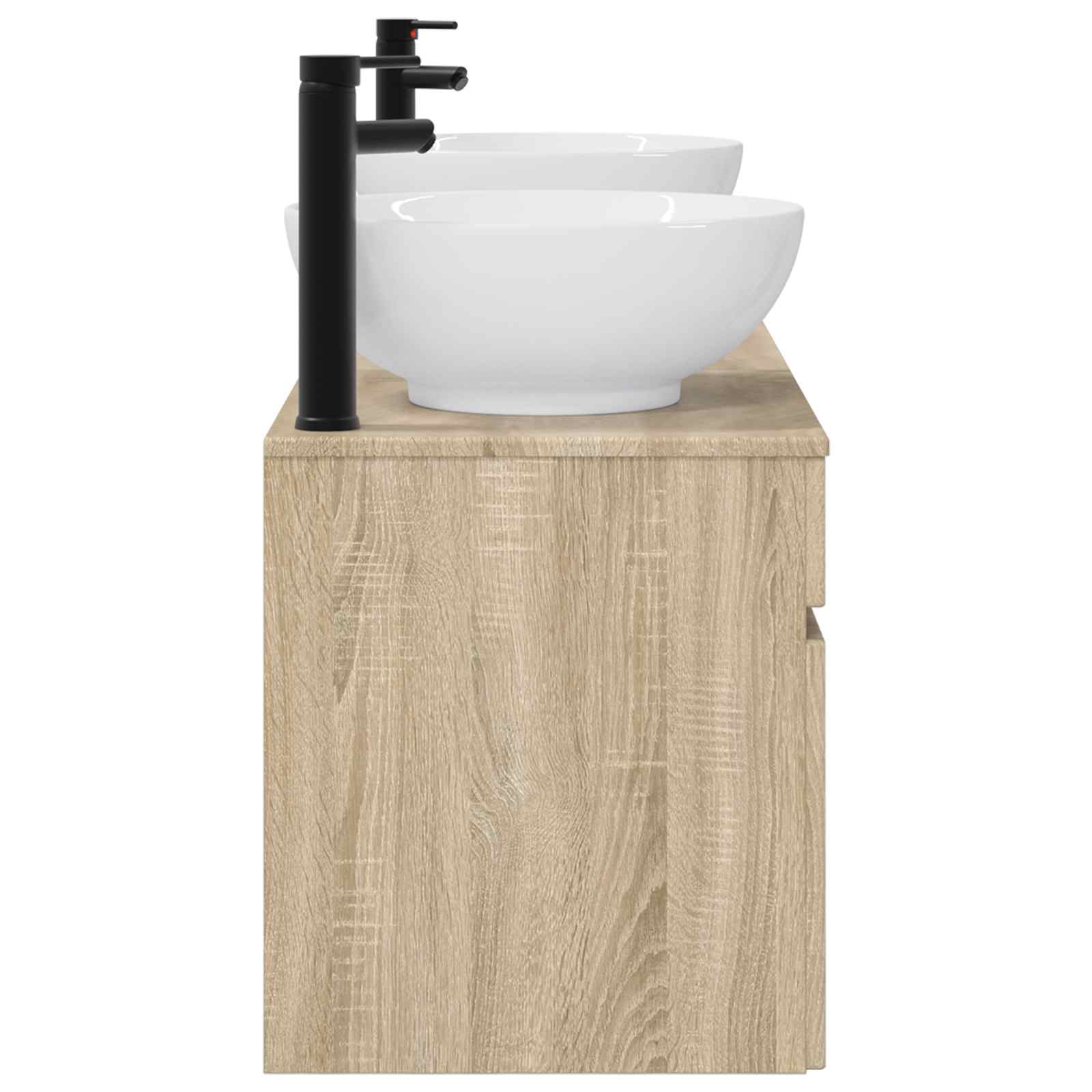 Ensemble d'armoire de salle de bain 3 pc Chêne Sonoma