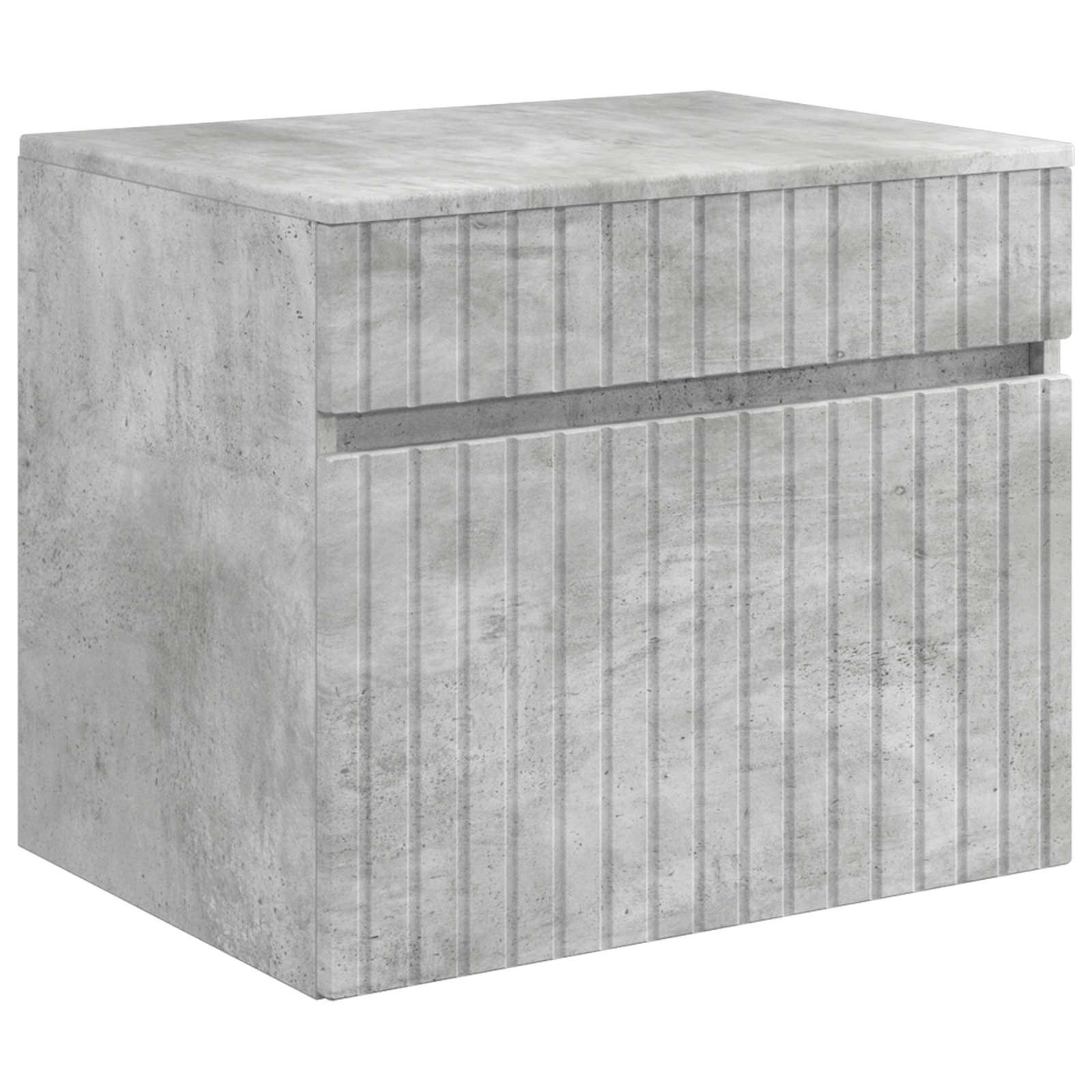 Ensemble d'armoire de salle de bain 3 pc Gris béton