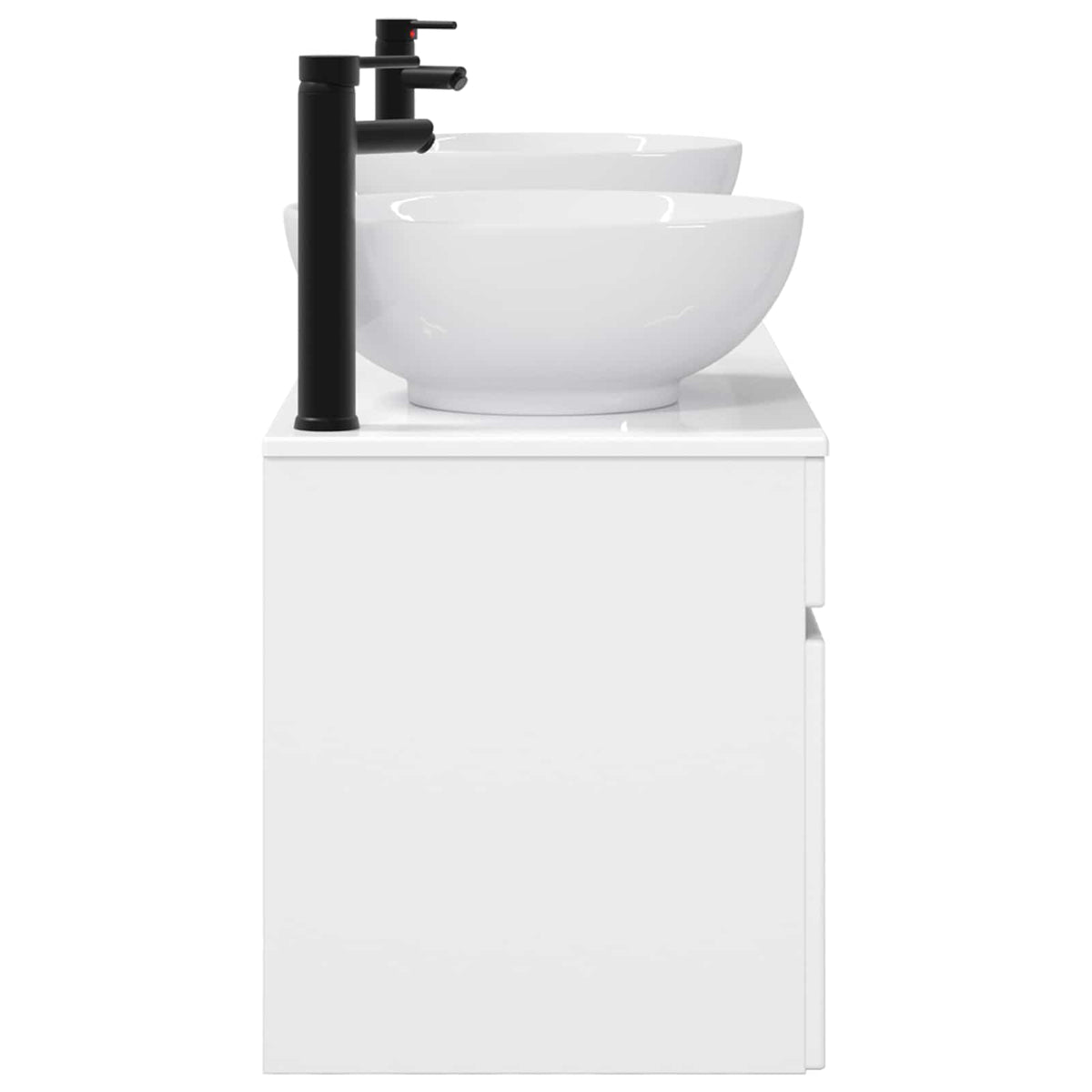 Ensemble d'armoire de salle de bain 3 pc Blanc brillant