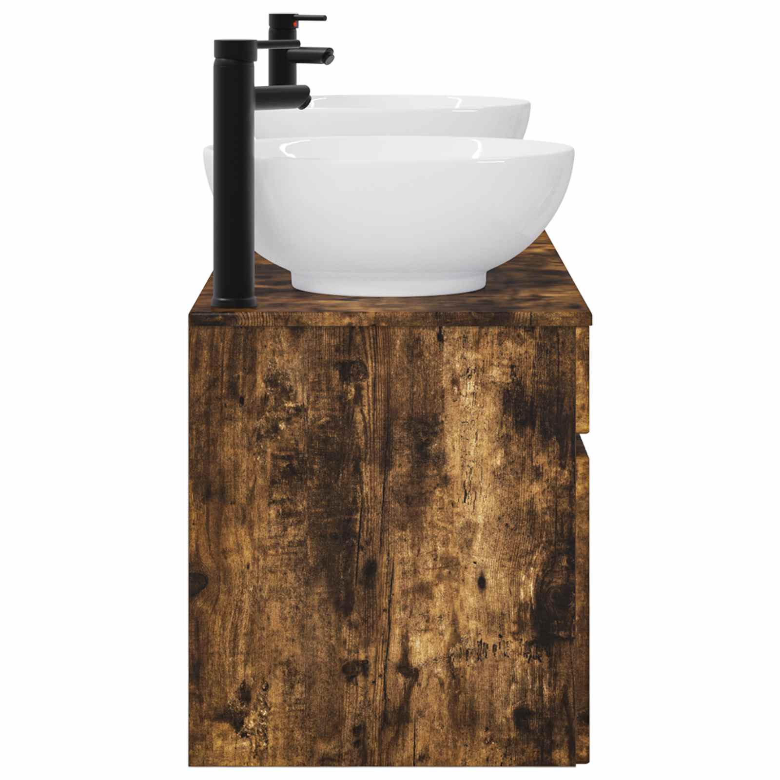 Ensemble d'armoire de salle de bain 3 pc Chêne fumé