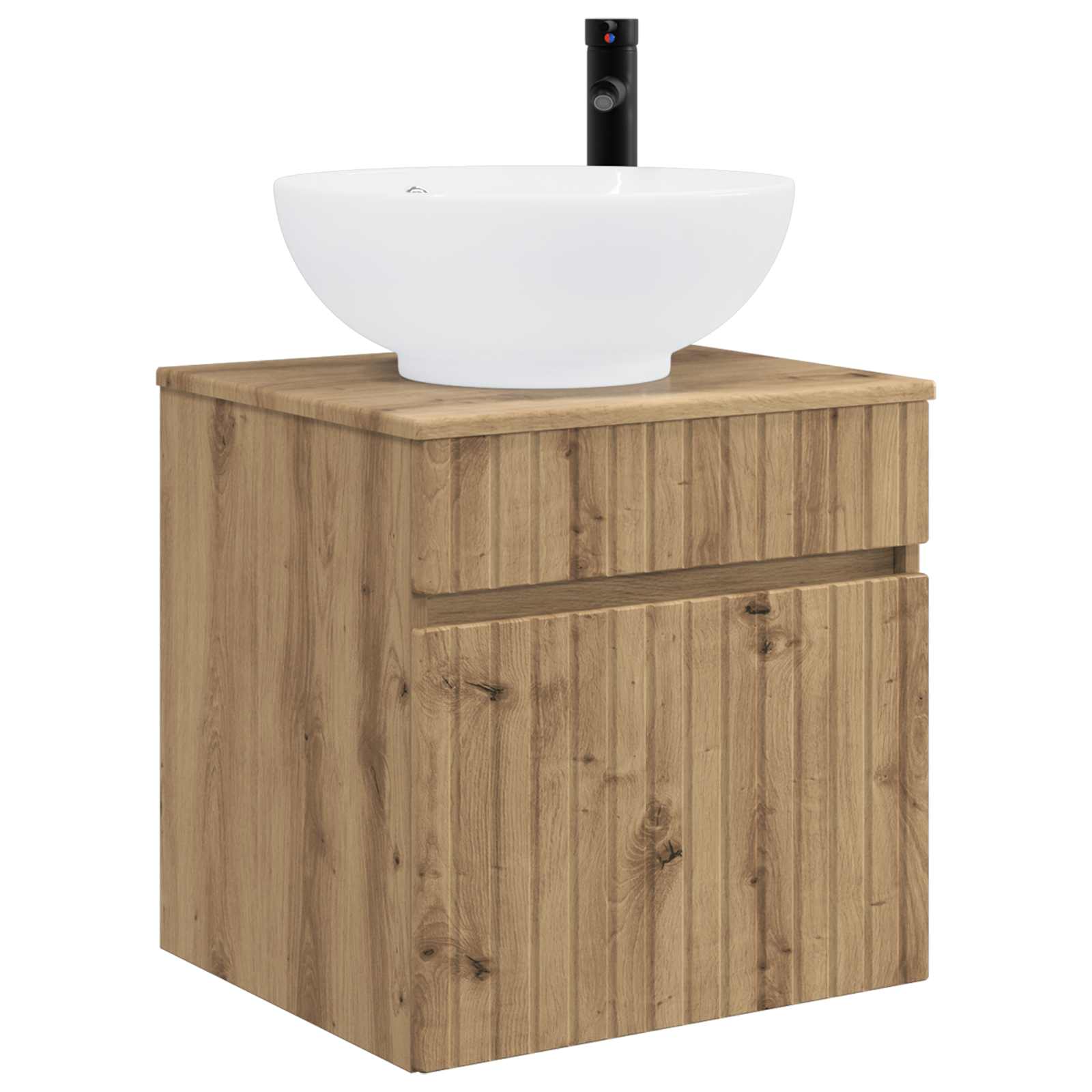 Ensemble d'armoire de salle de bain 3 pc Chêne artisanal