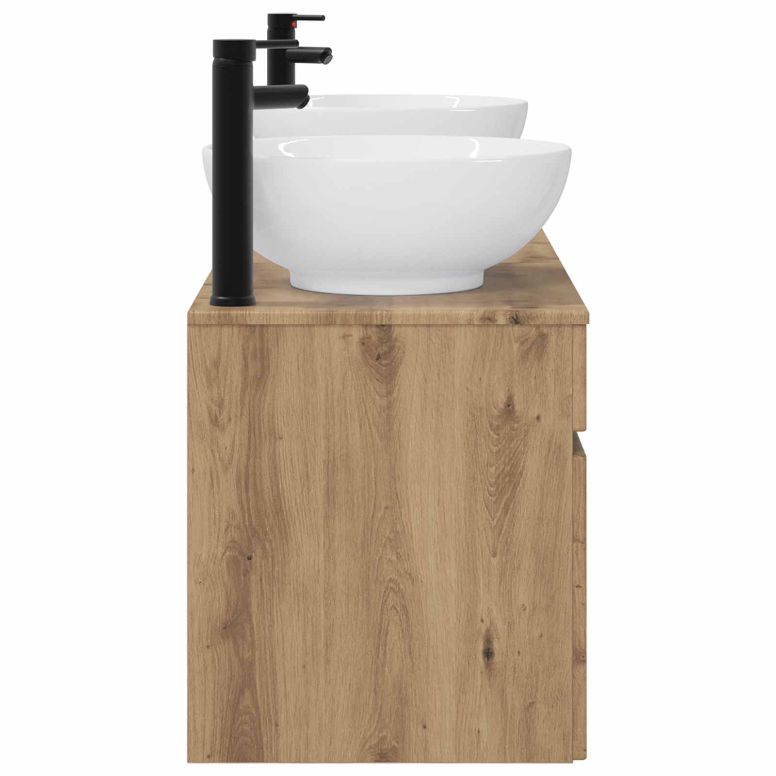 Ensemble d'armoire de salle de bain 3 pc Chêne artisanal