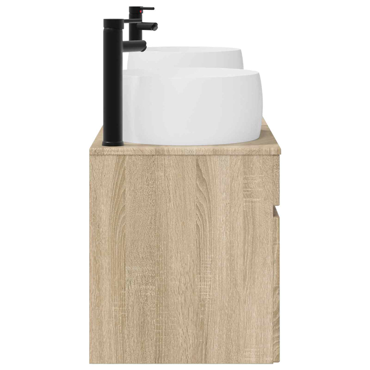 Ensemble d'armoire de salle de bain 3 pc Chêne Sonoma