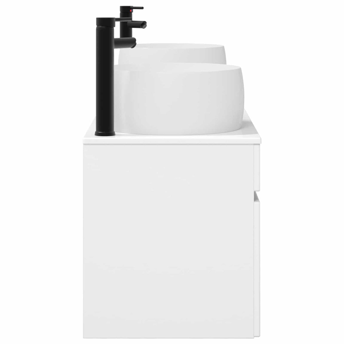 Ensemble d'armoire de salle de bain 3 pc Blanc brillant