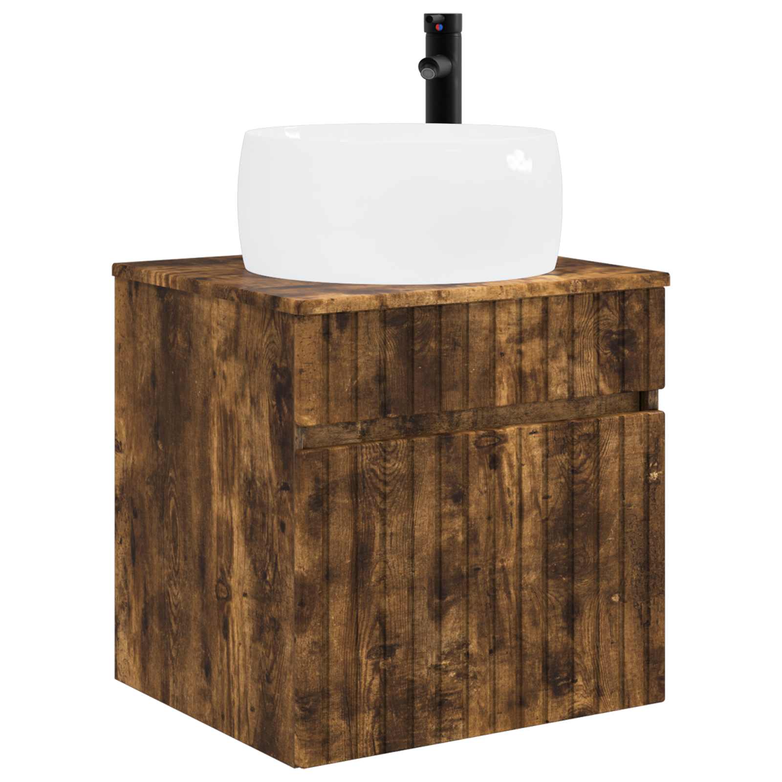Ensemble d'armoire de salle de bain 3 pc Chêne fumé