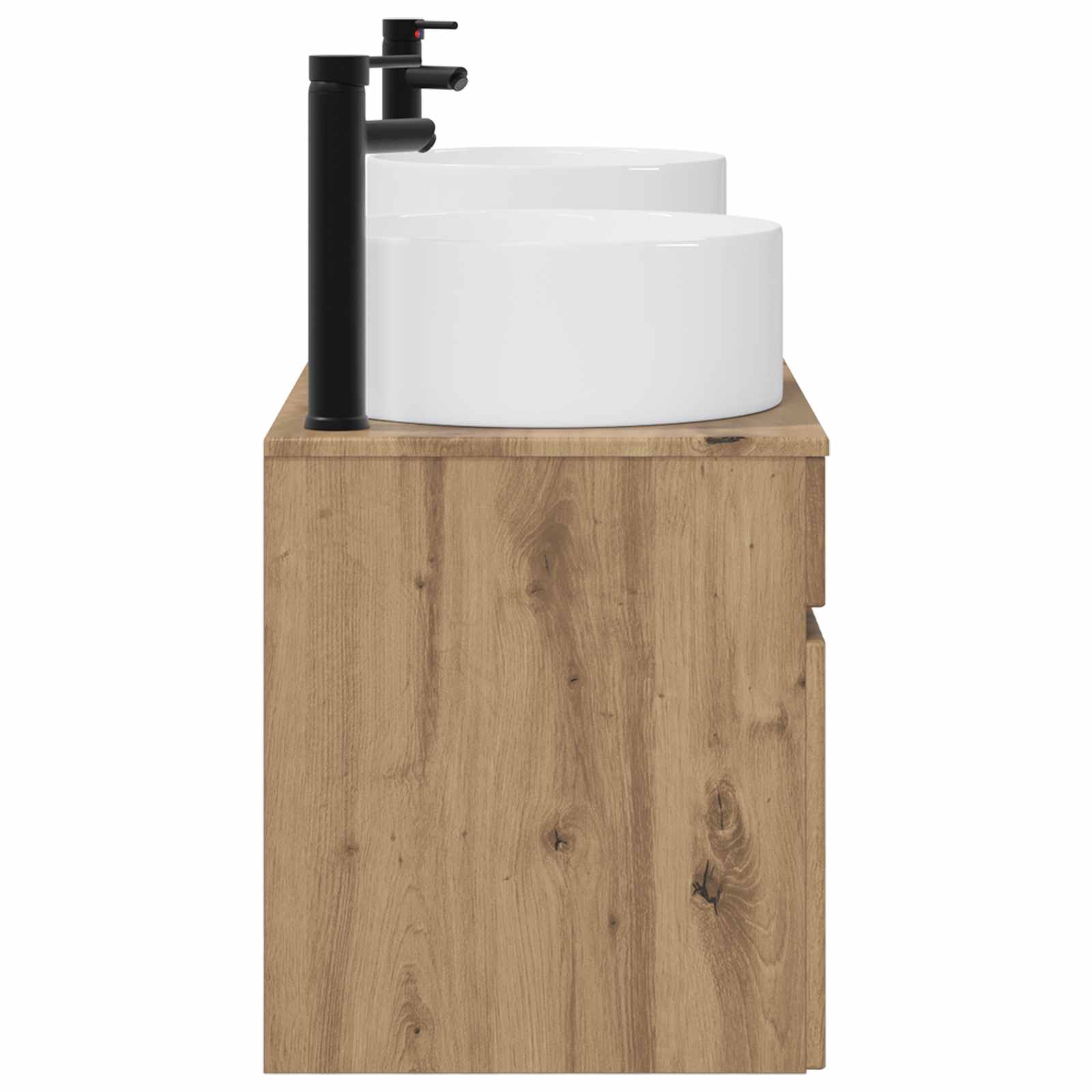 Ensemble d'armoire de salle de bain 3 pc Chêne artisanal