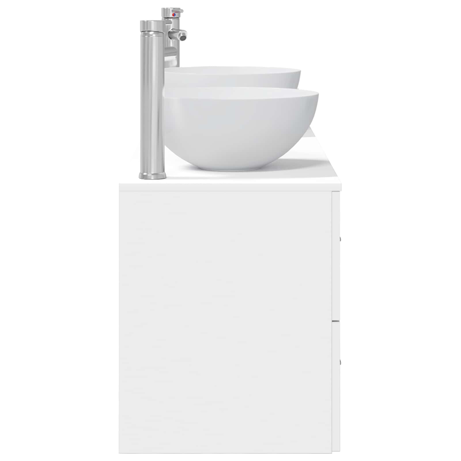 Ensemble d'armoire de salle de bain 3 pc Blanc