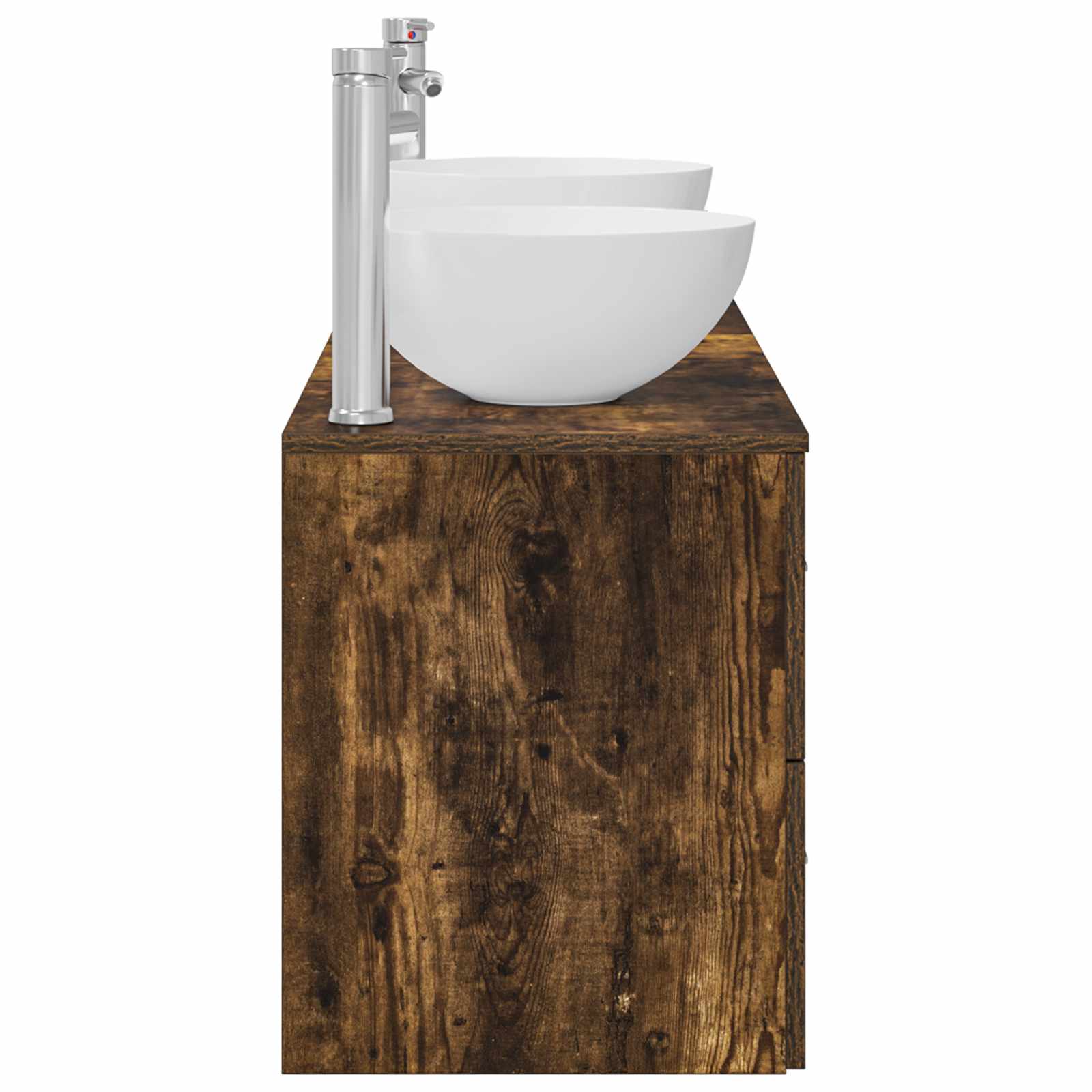 Ensemble d'armoire de salle de bain 3 pc Chêne fumé