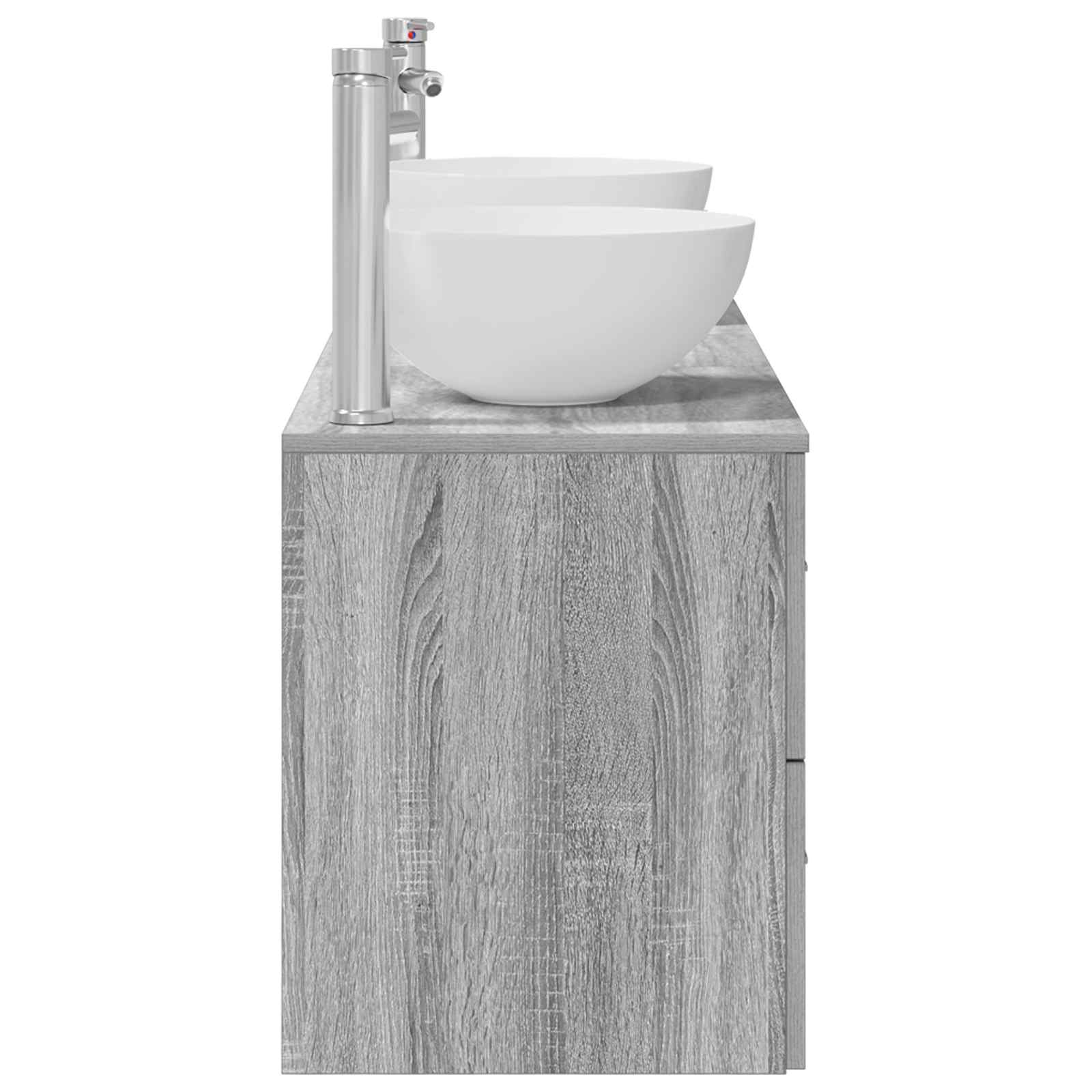 Ensemble d'armoire de salle de bain 3 pc Sonoma gris