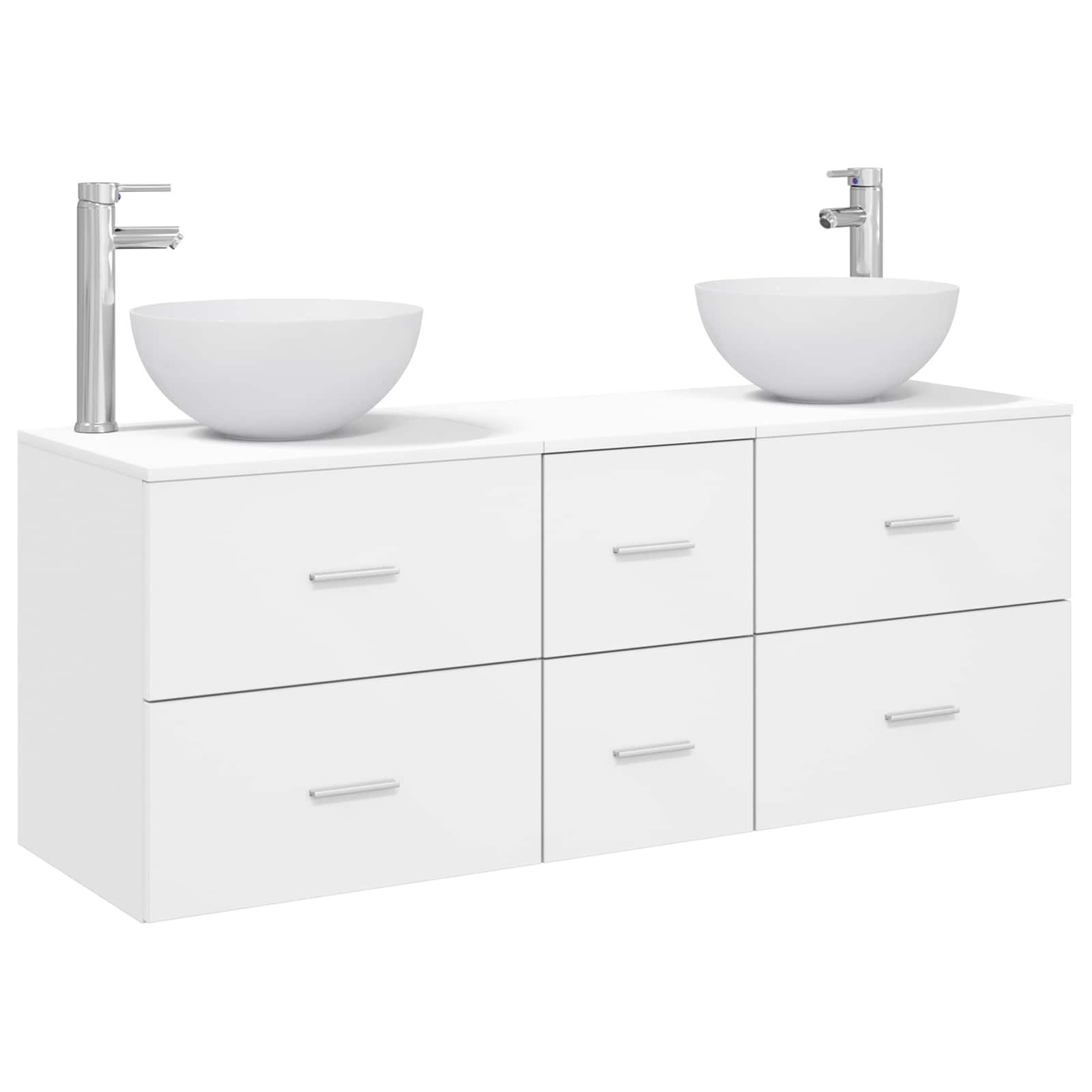 Ensemble d'armoire de salle de bain 3 pc Blanc