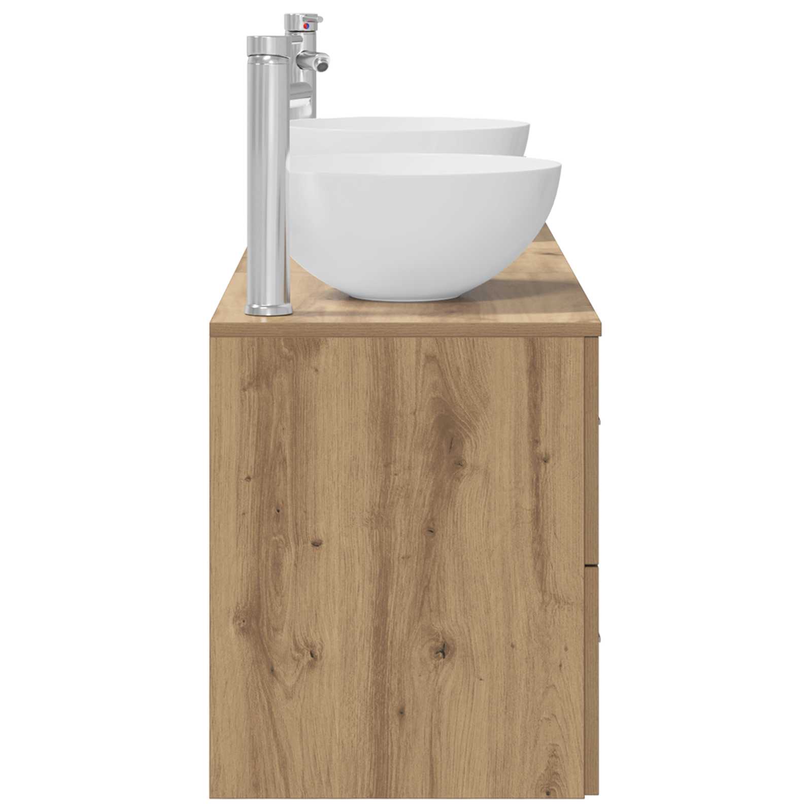 Ensemble d'armoire de salle de bain 3 pc Chêne artisanal