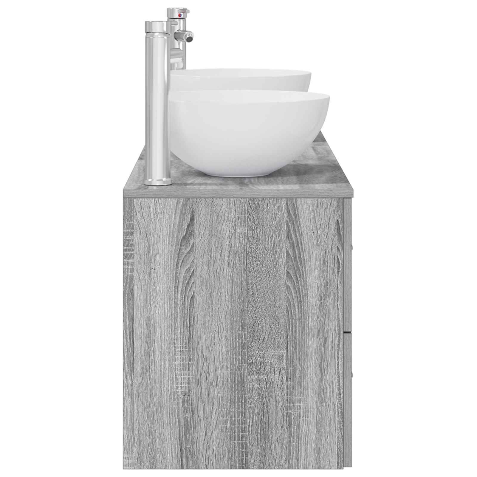 Ensemble d'armoire de salle de bain 3 pc Sonoma gris