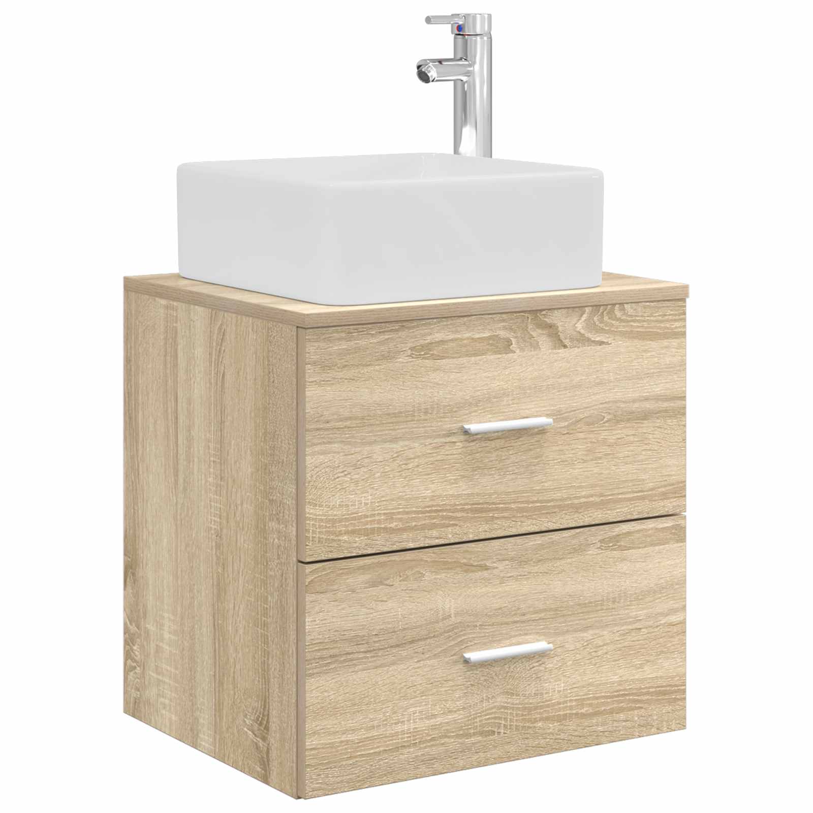 Ensemble d'armoire de salle de bain 3 pc Chêne Sonoma