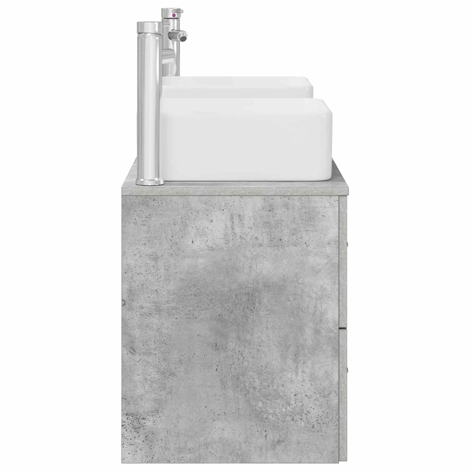 Ensemble d'armoire de salle de bain 3 pc Gris béton