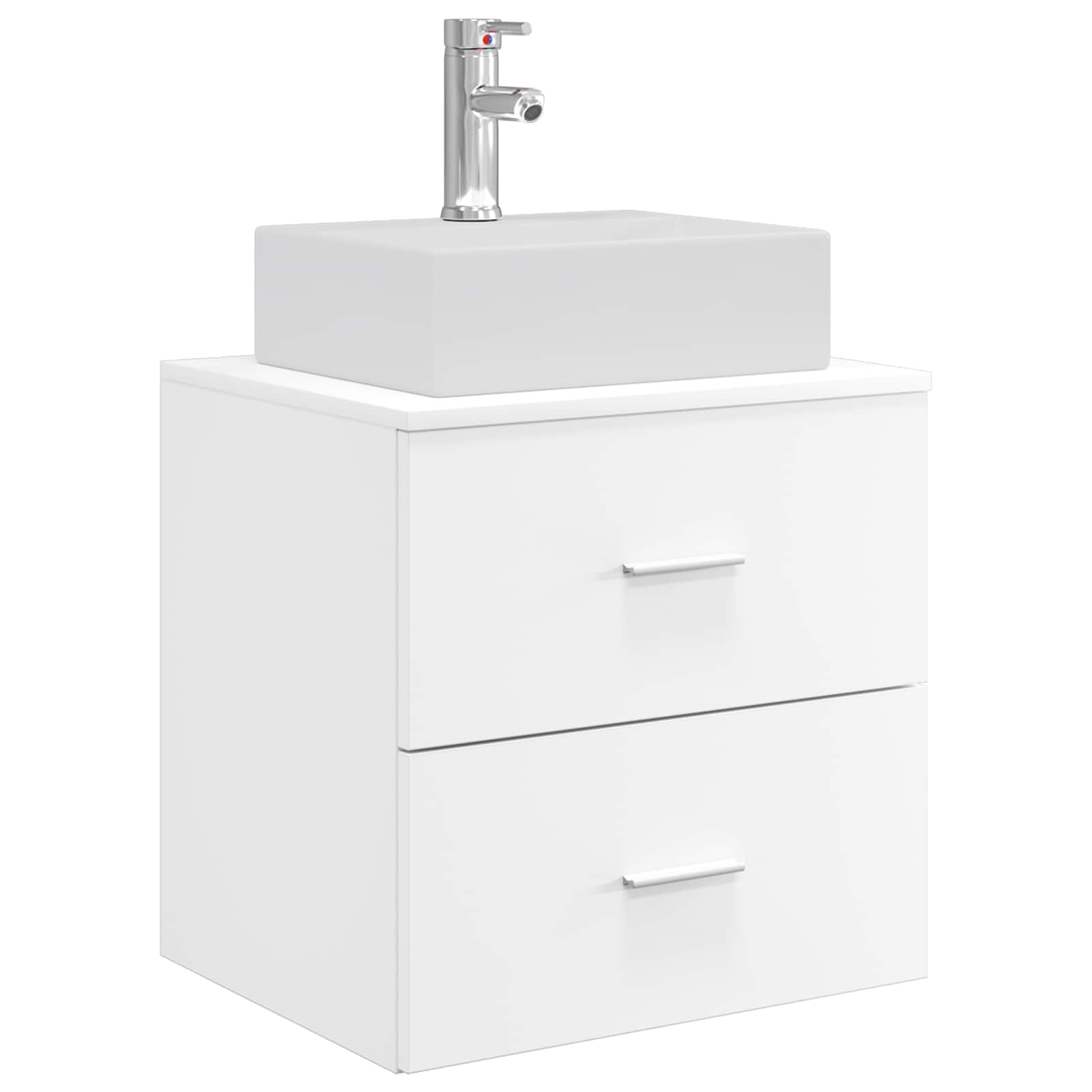 Ensemble d'armoire de salle de bain 3 pc Blanc