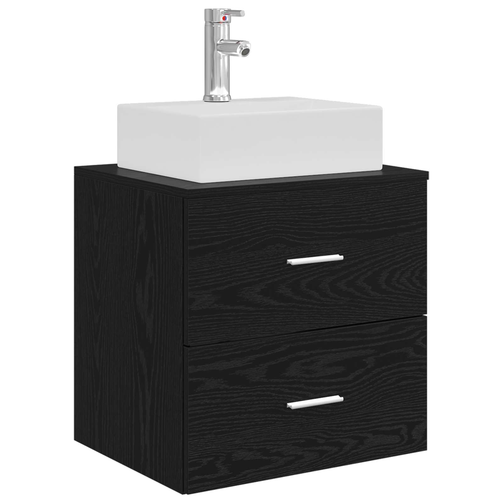 Ensemble d'armoire de salle de bain 3 pc Noir