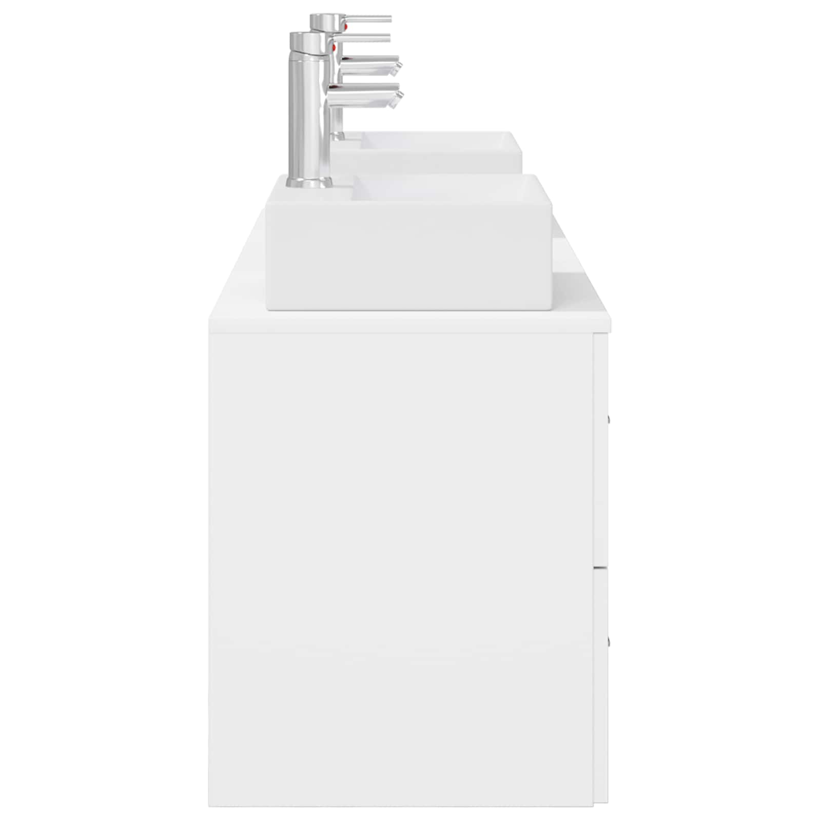 Ensemble d'armoire de salle de bain 3 pc Blanc