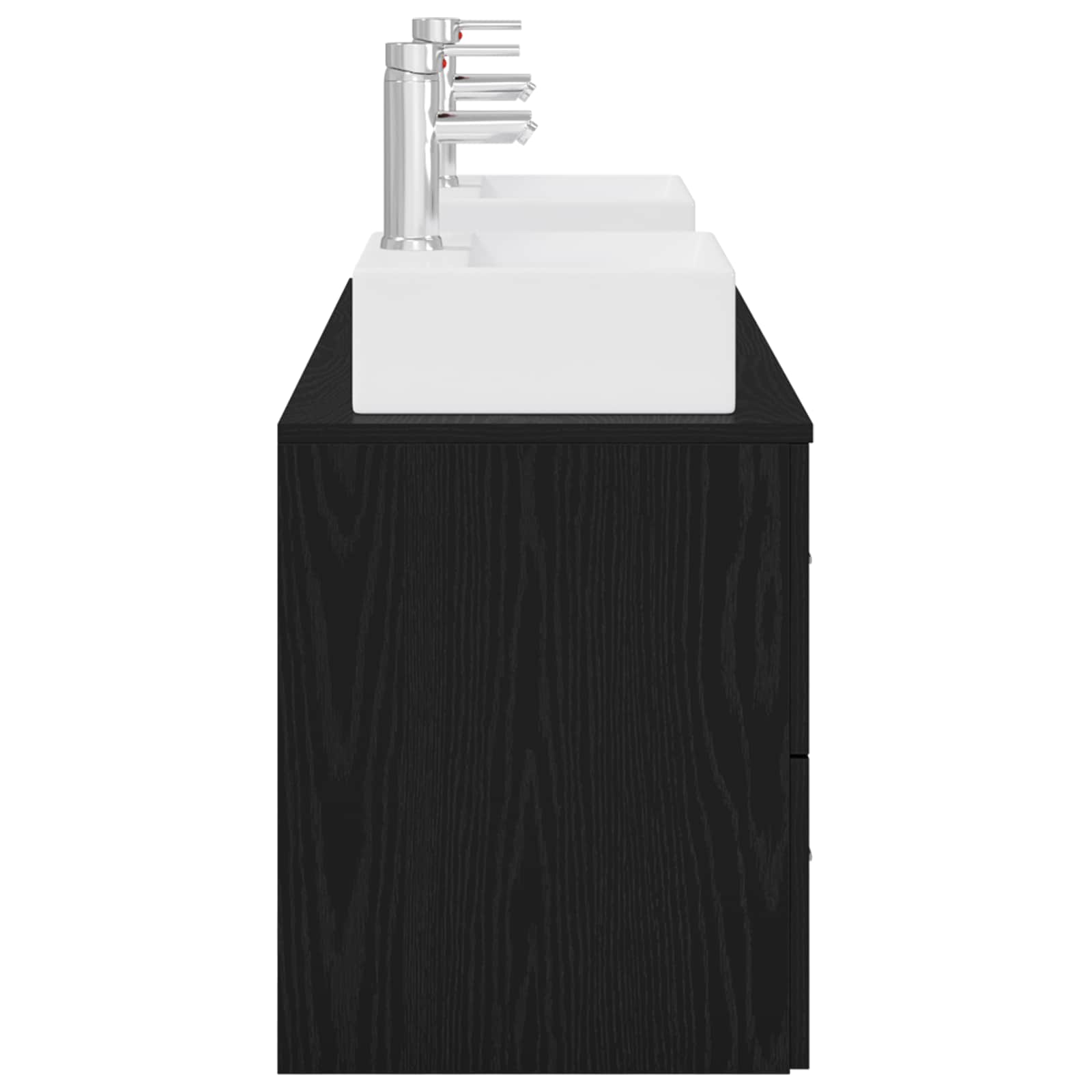 Ensemble d'armoire de salle de bain 3 pc Noir