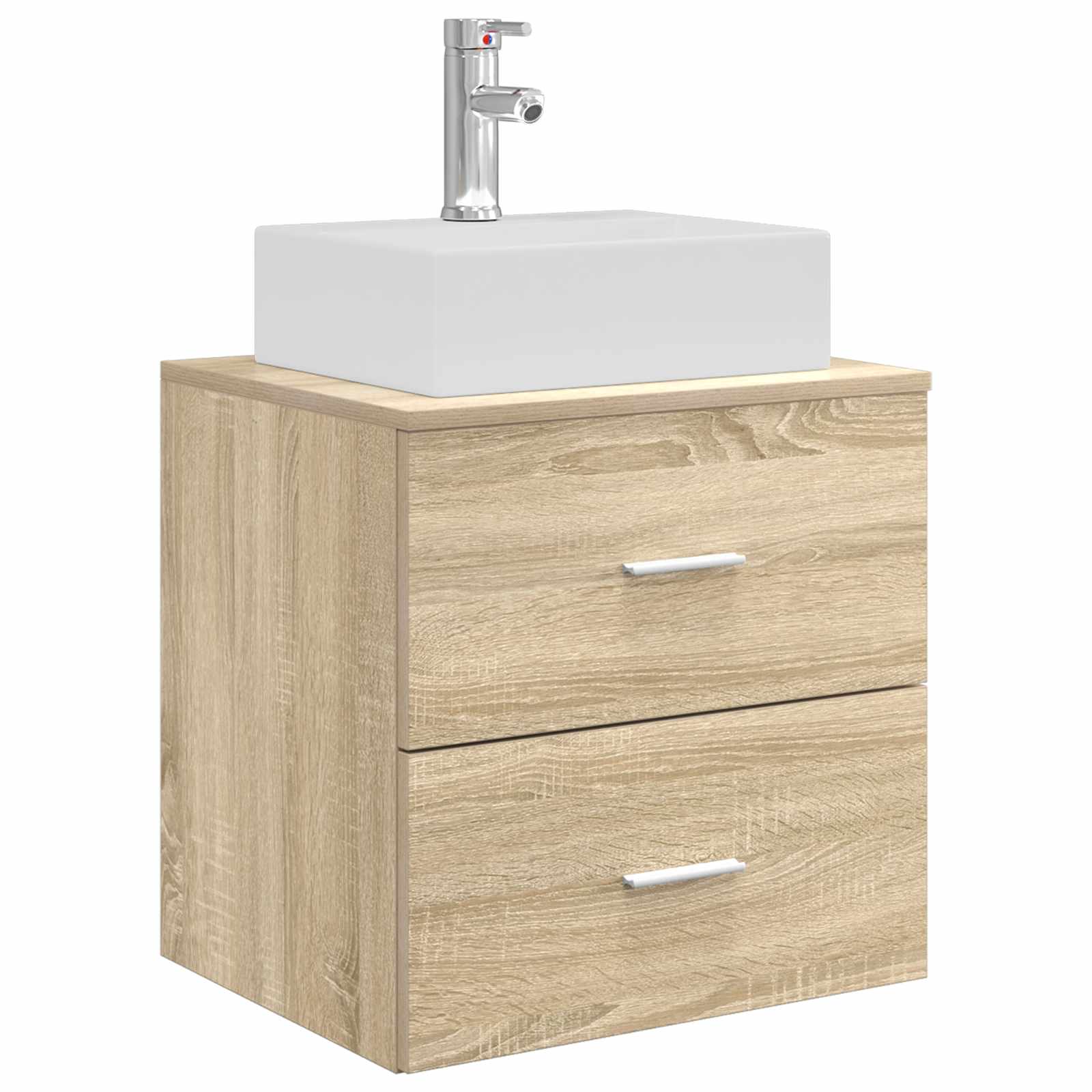 Ensemble d'armoire de salle de bain 3 pc Chêne Sonoma