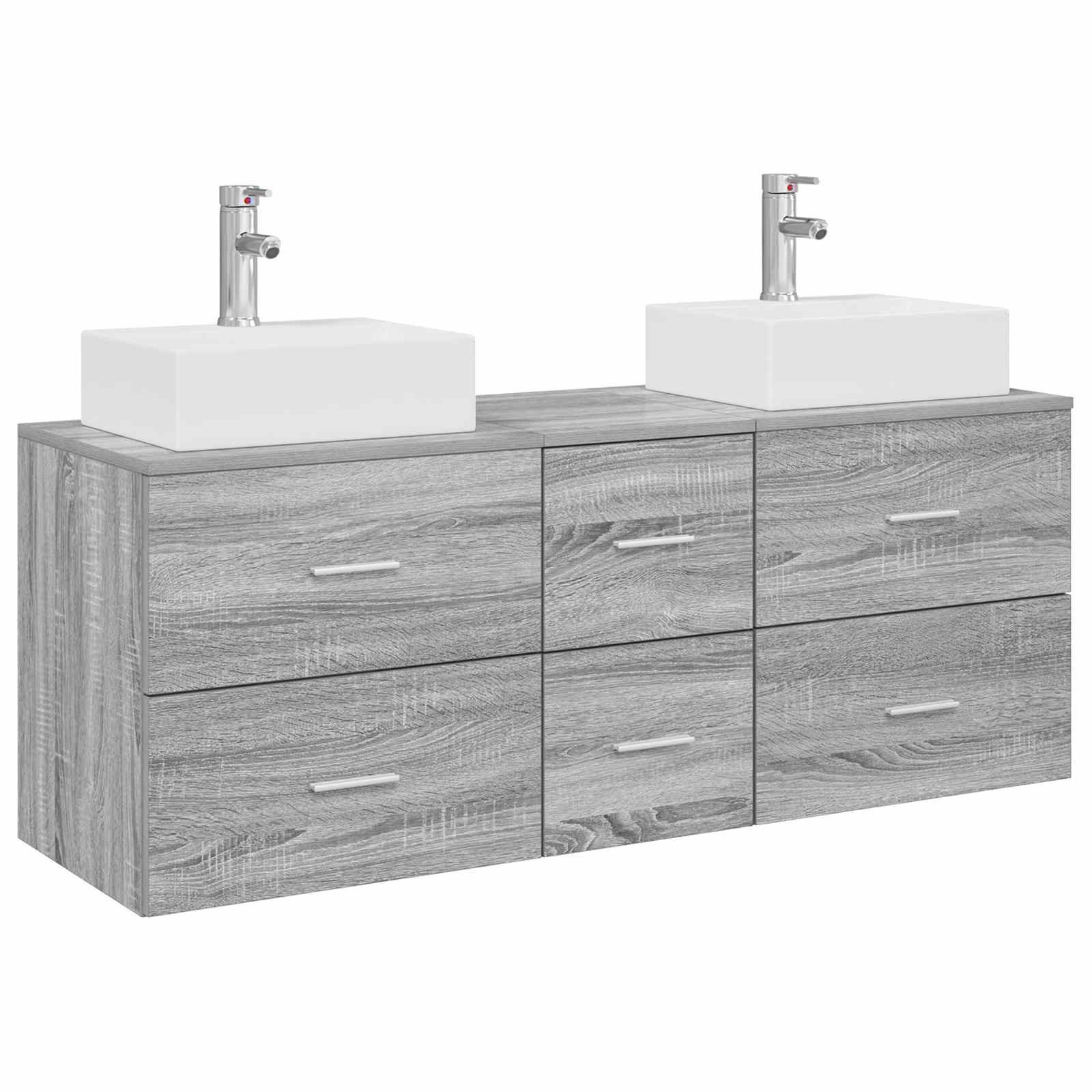 Ensemble d'armoire de salle de bain 3 pc Sonoma gris