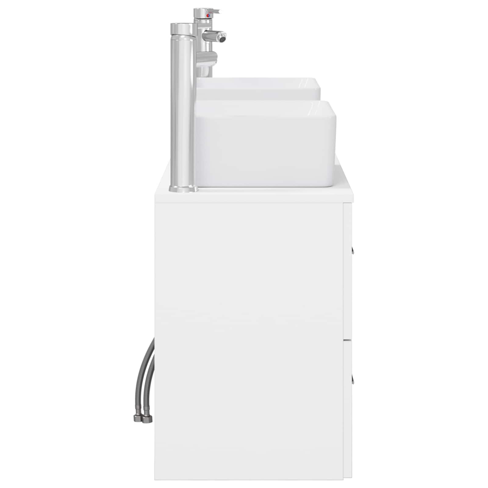 Ensemble d'armoire de salle de bain 3 pc Blanc