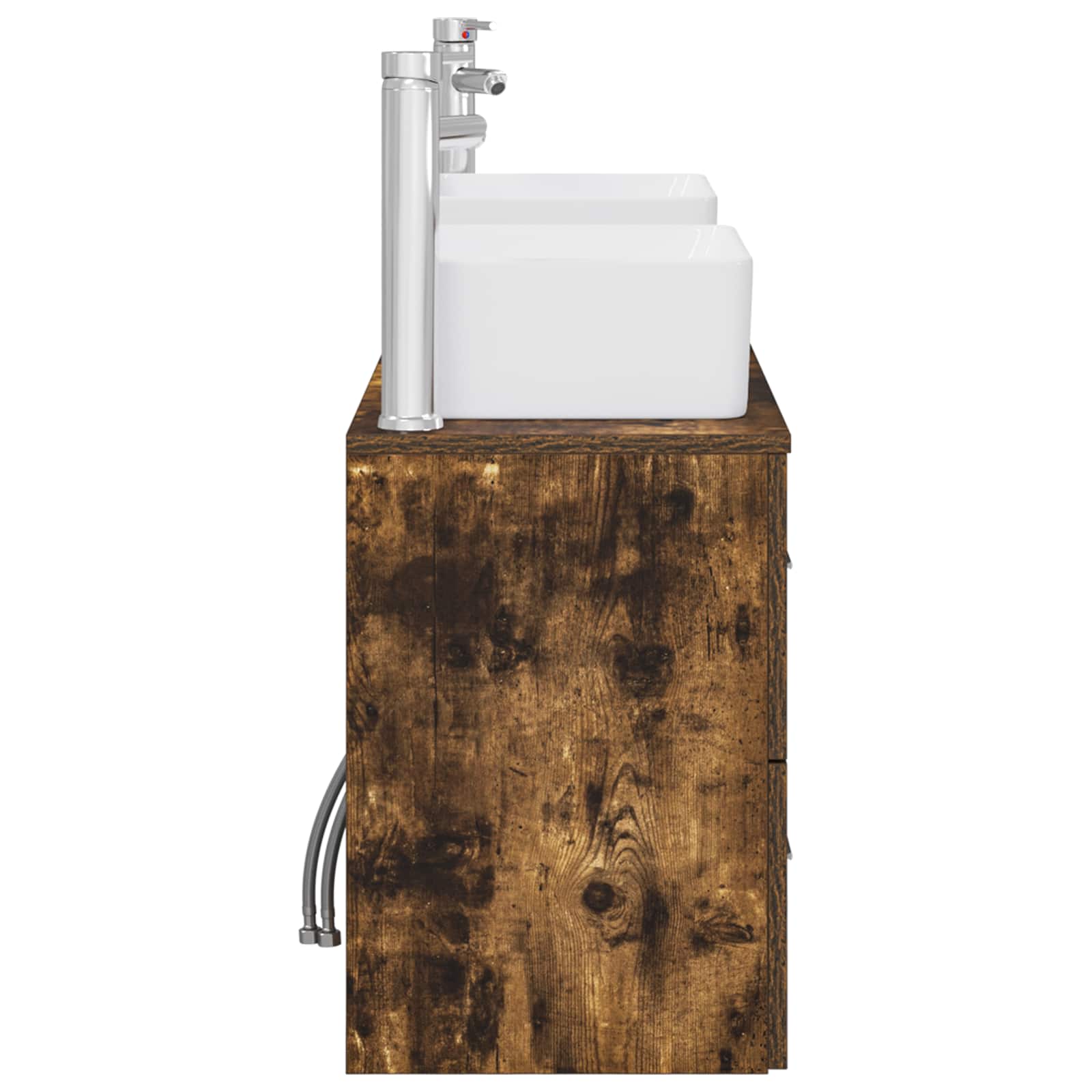 Ensemble d'armoire de salle de bain 3 pc Chêne fumé