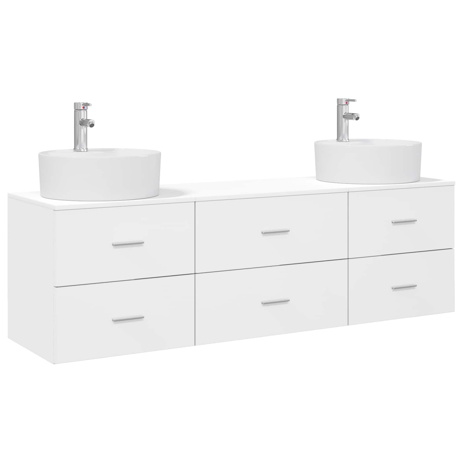 Ensemble d'armoire de salle de bain 3 pc Blanc