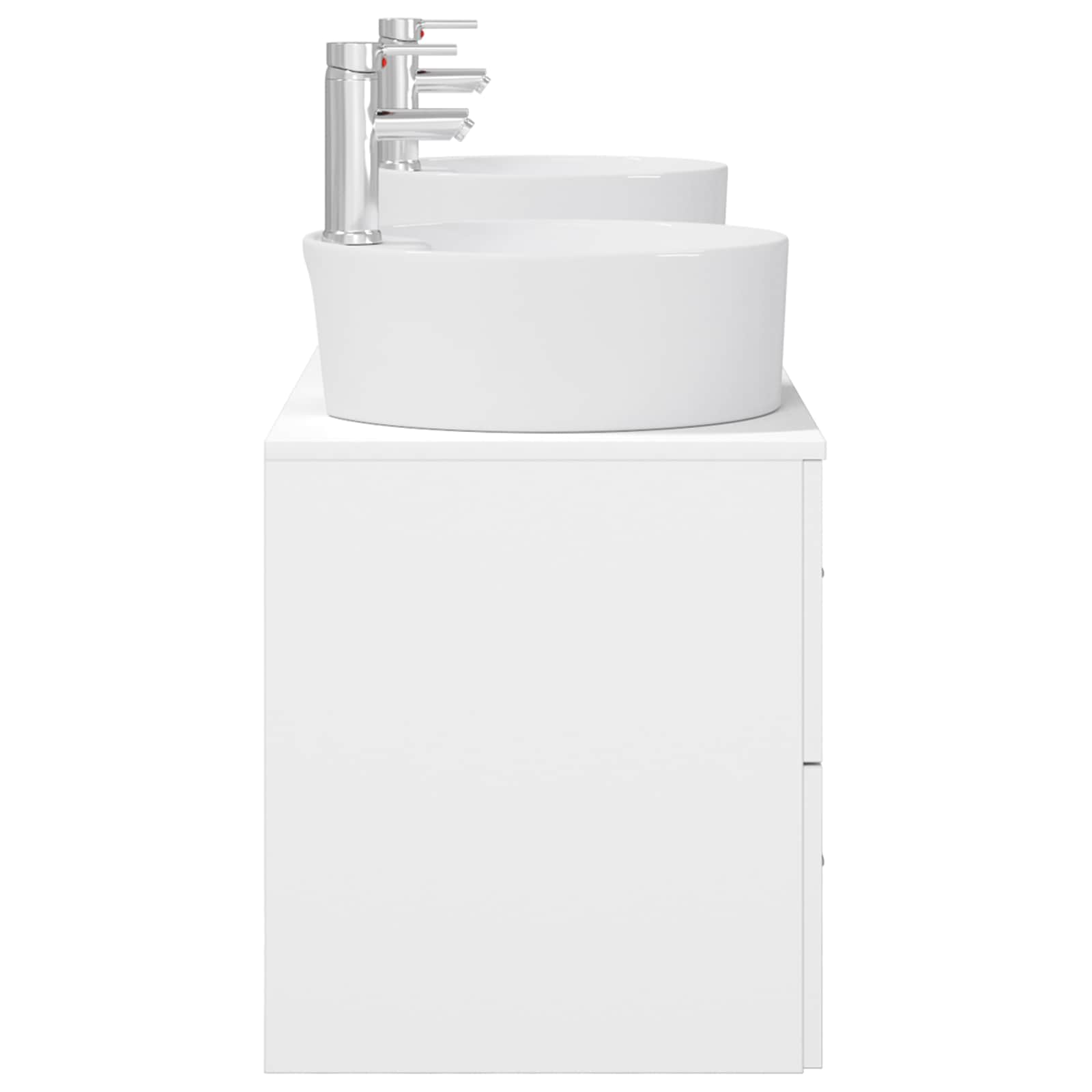 Ensemble d'armoire de salle de bain 3 pc Blanc