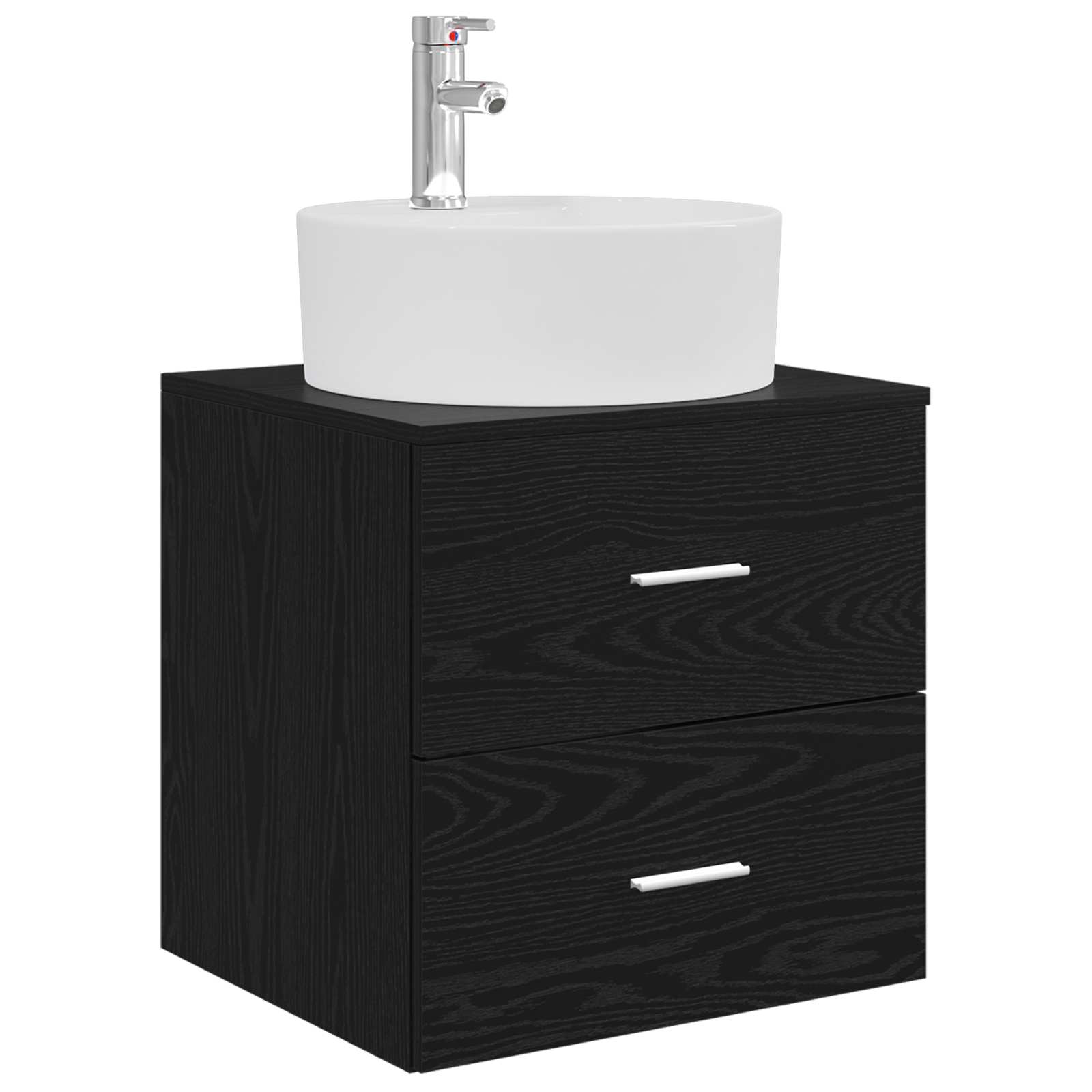 Ensemble d'armoire de salle de bain 3 pc Noir