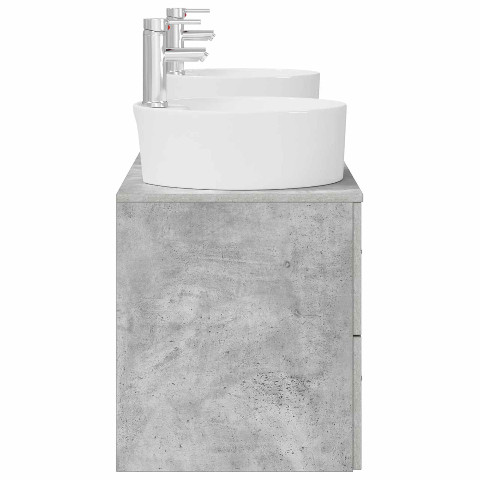 Ensemble d'armoire de salle de bain 3 pc Gris béton