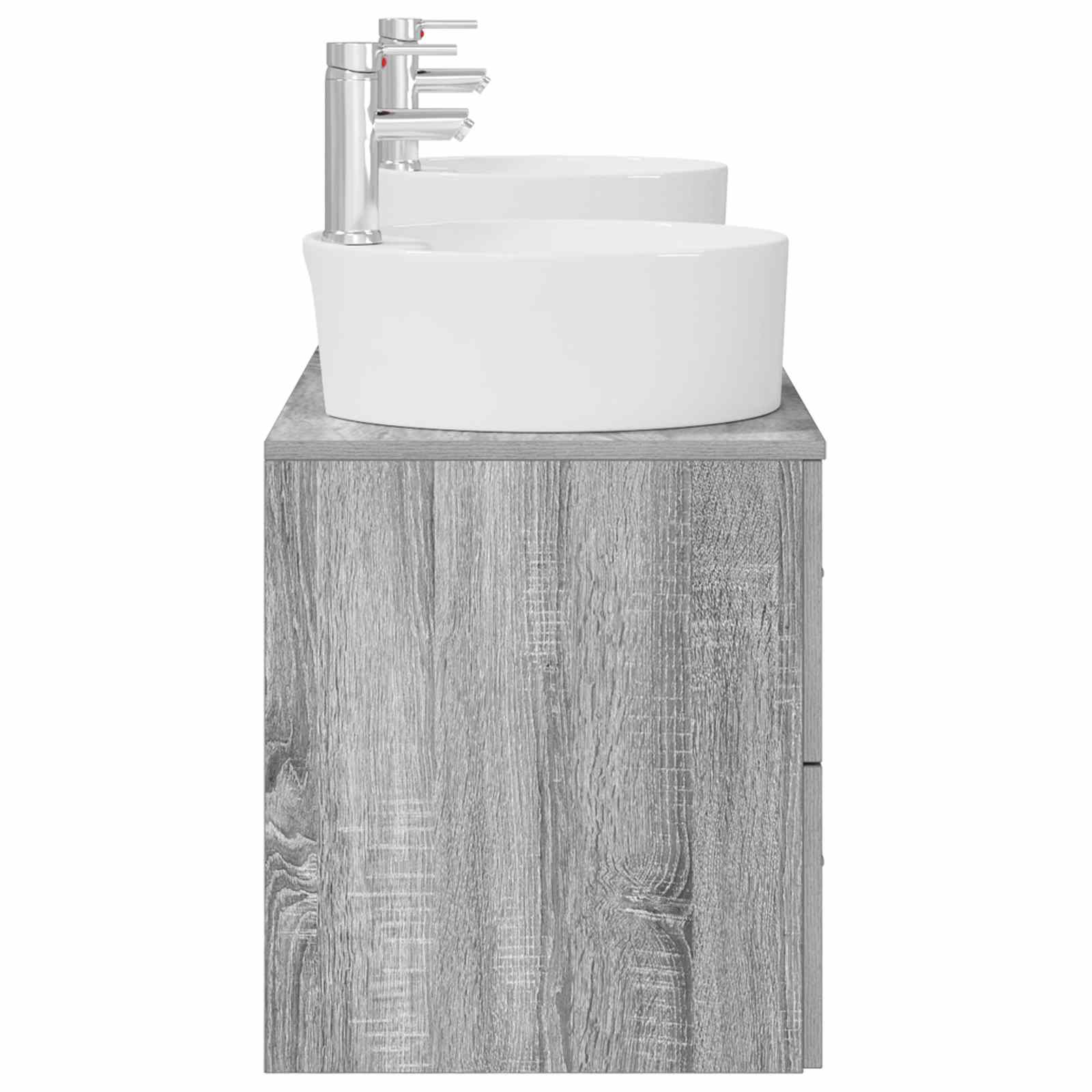 Ensemble d'armoire de salle de bain 3 pc Sonoma gris