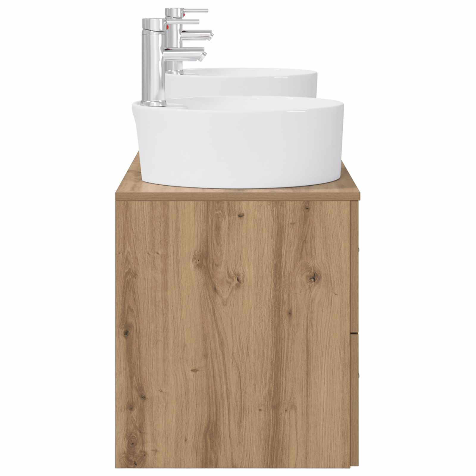 Ensemble d'armoire de salle de bain 3 pc Chêne artisanal