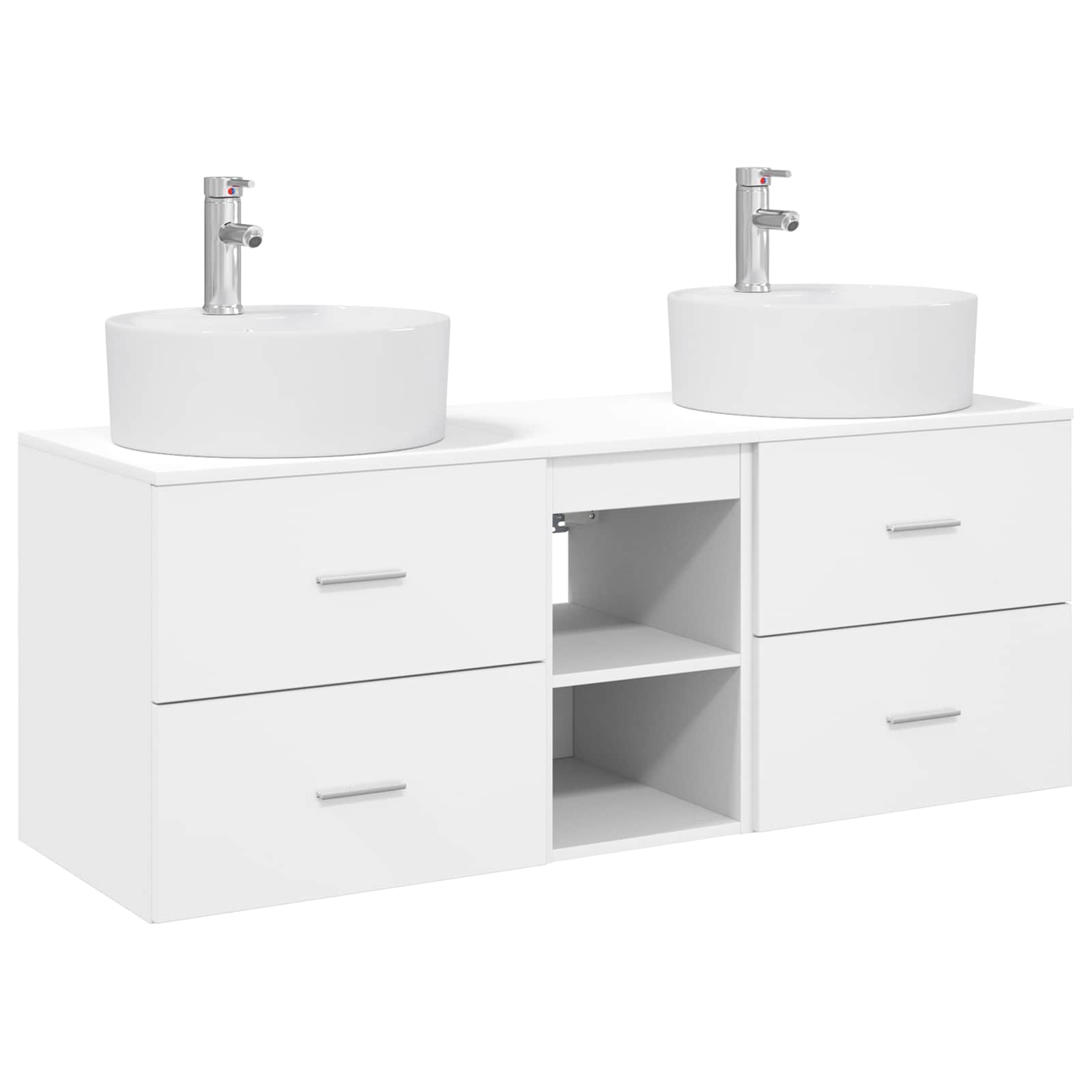 Ensemble d'armoire de salle de bain 3 pc Blanc