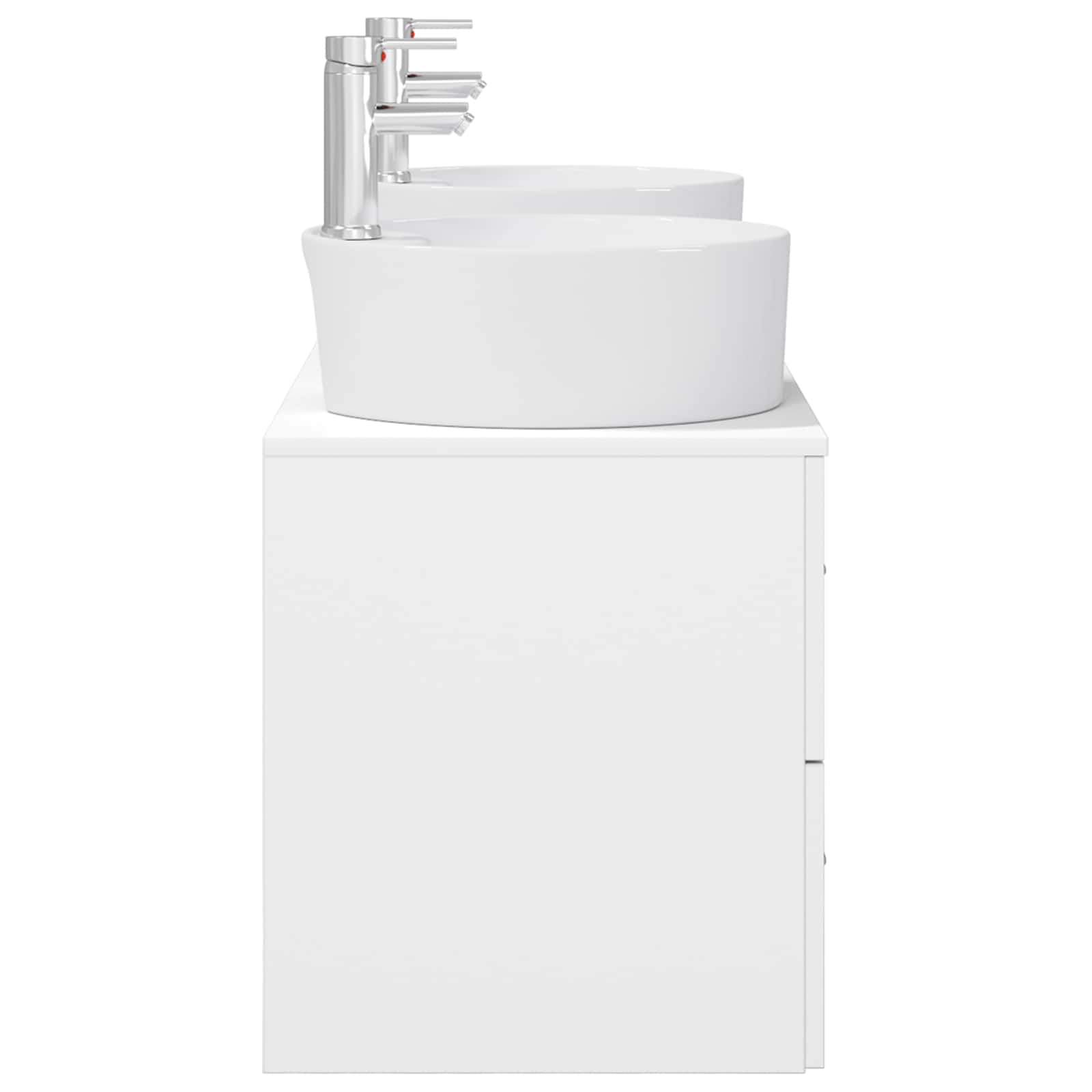 Ensemble d'armoire de salle de bain 3 pc Blanc