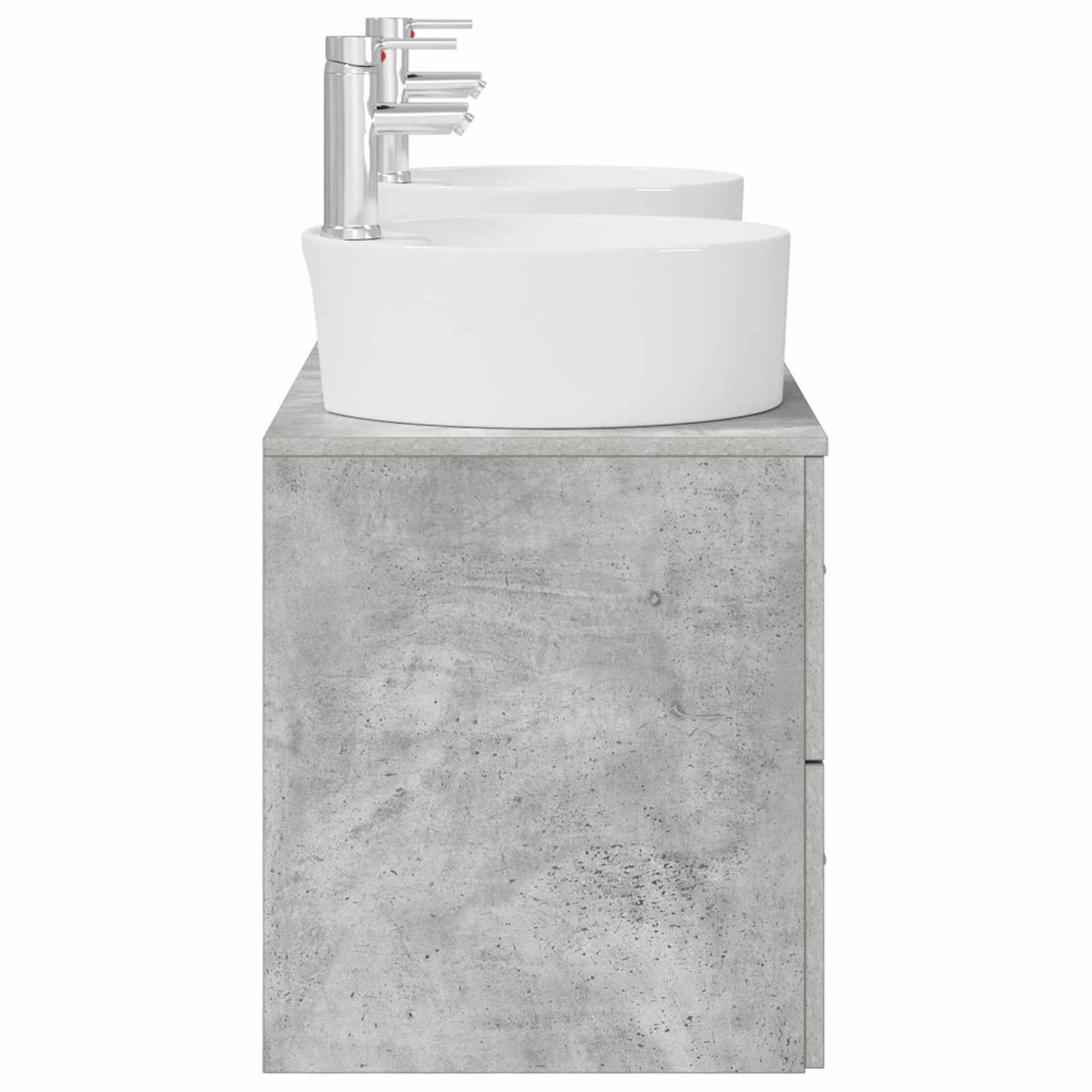 Ensemble d'armoire de salle de bain 3 pc Gris béton