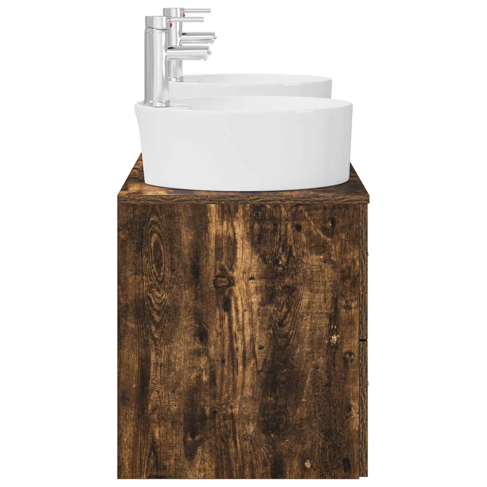 Ensemble d'armoire de salle de bain 3 pc Chêne fumé