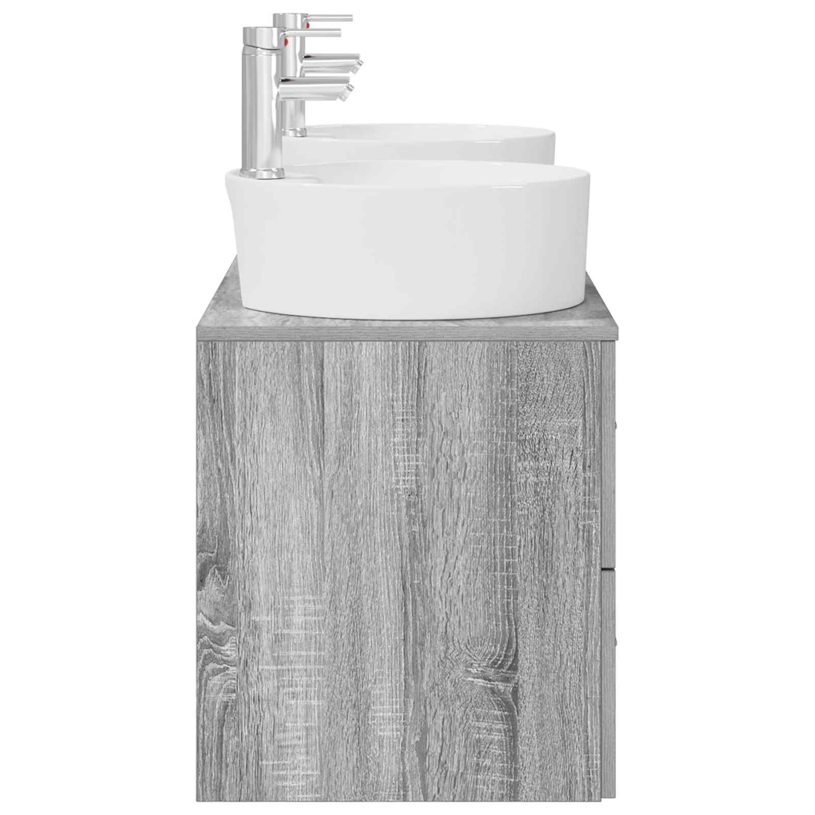 Ensemble d'armoire de salle de bain 3 pc Sonoma gris