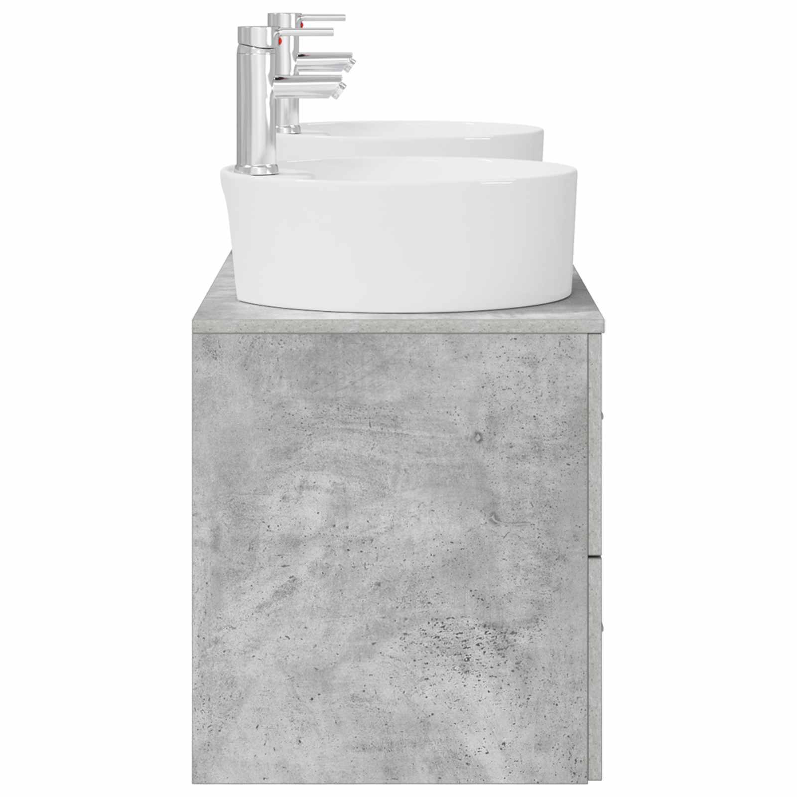 Ensemble de mobilier de salle de bain 3 pc Gris béton