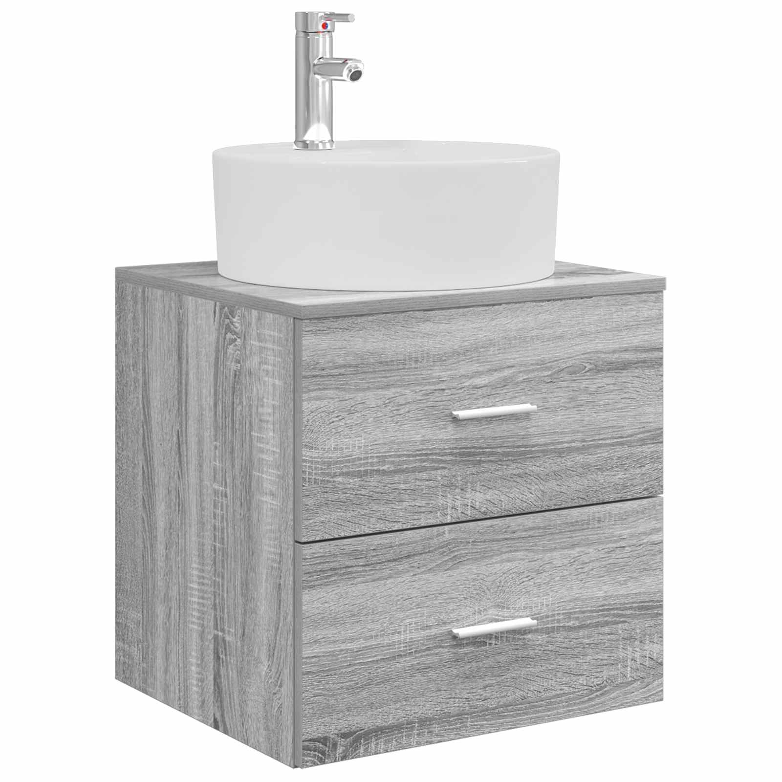 Ensemble de mobilier de salle de bain 3 pc Sonoma gris