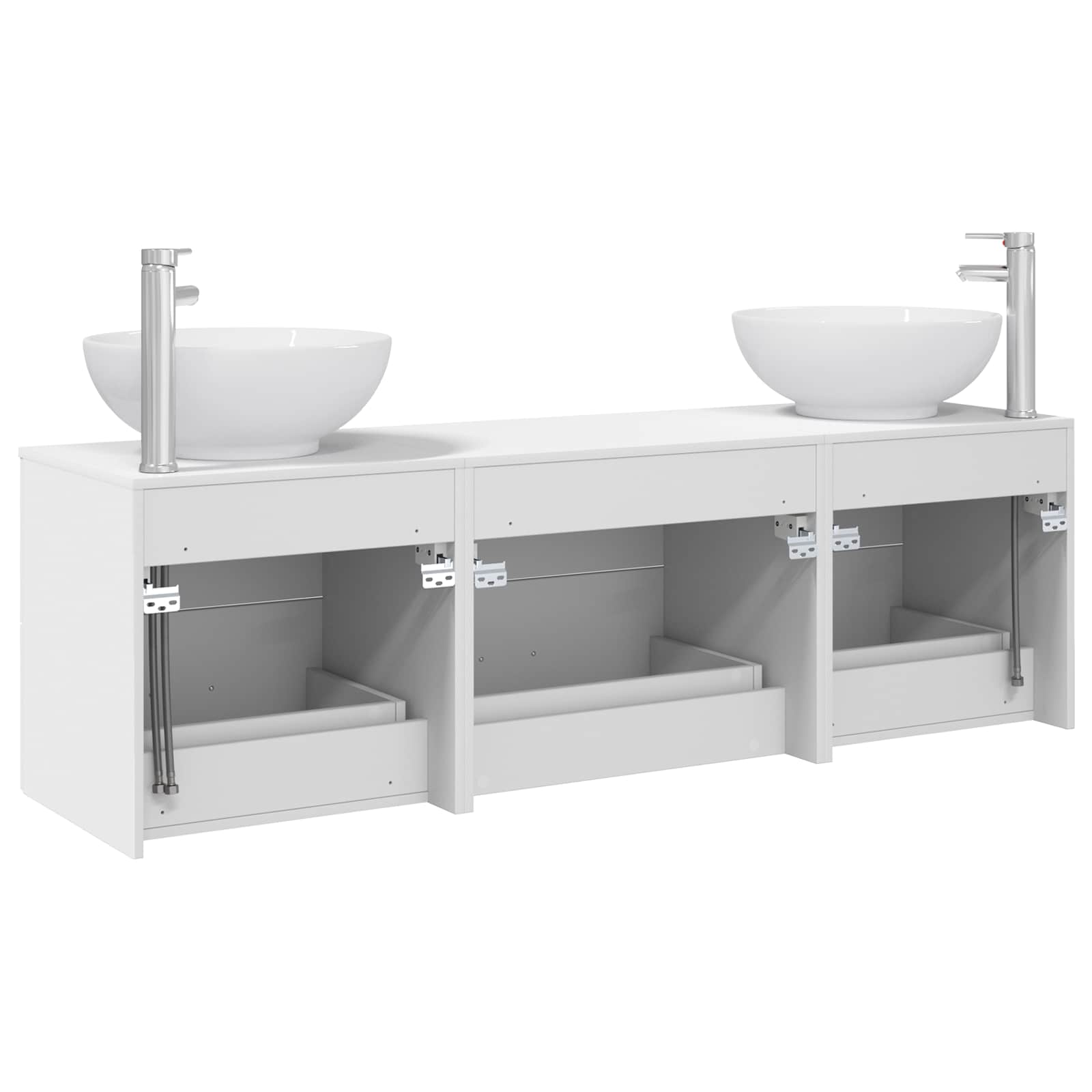 Ensemble de mobilier de salle de bain 3 pc Blanc