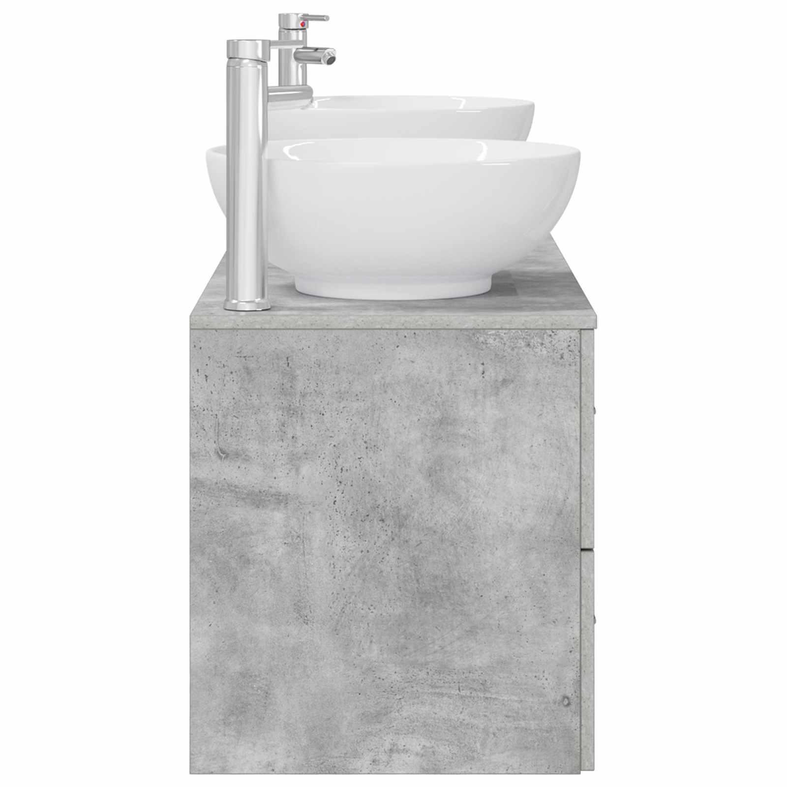 Ensemble de mobilier de salle de bain 3 pc Gris béton