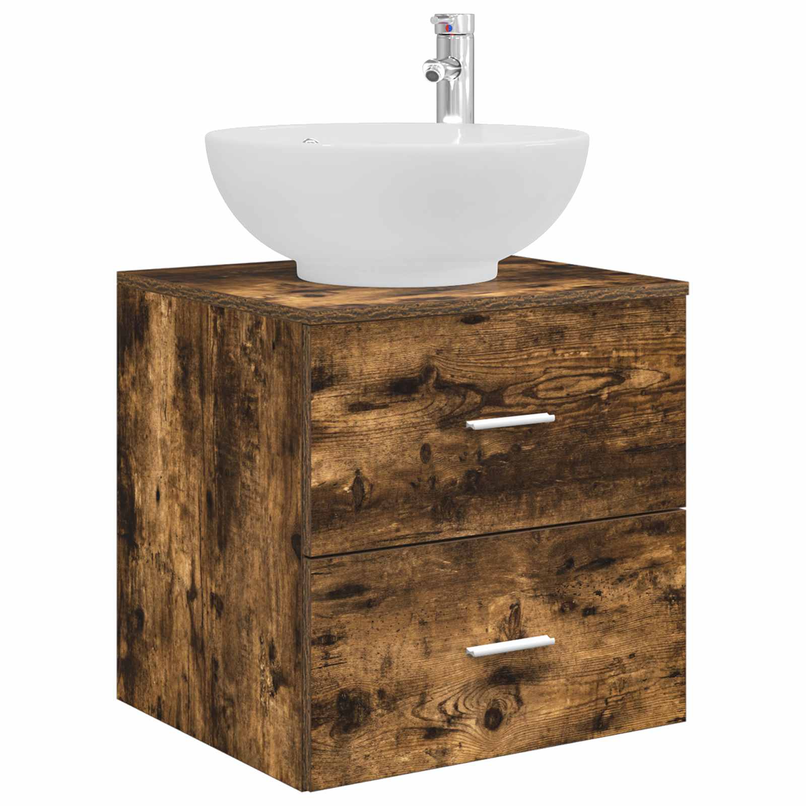 Ensemble de mobilier de salle de bain 3 pc Chêne fumé