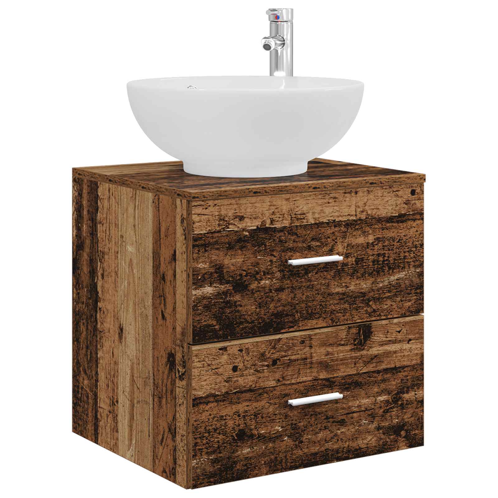 Ensemble de mobilier de salle de bain 3 pc Bois ancien