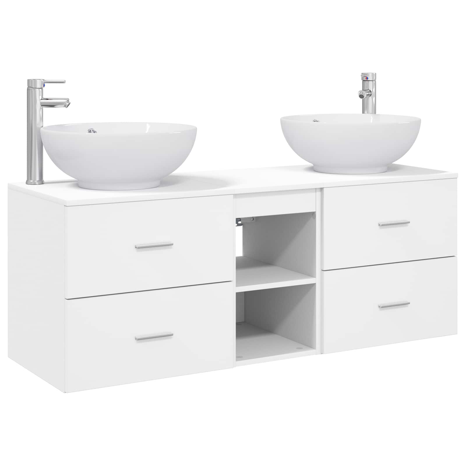 Ensemble de mobilier de salle de bain 3 pc Blanc