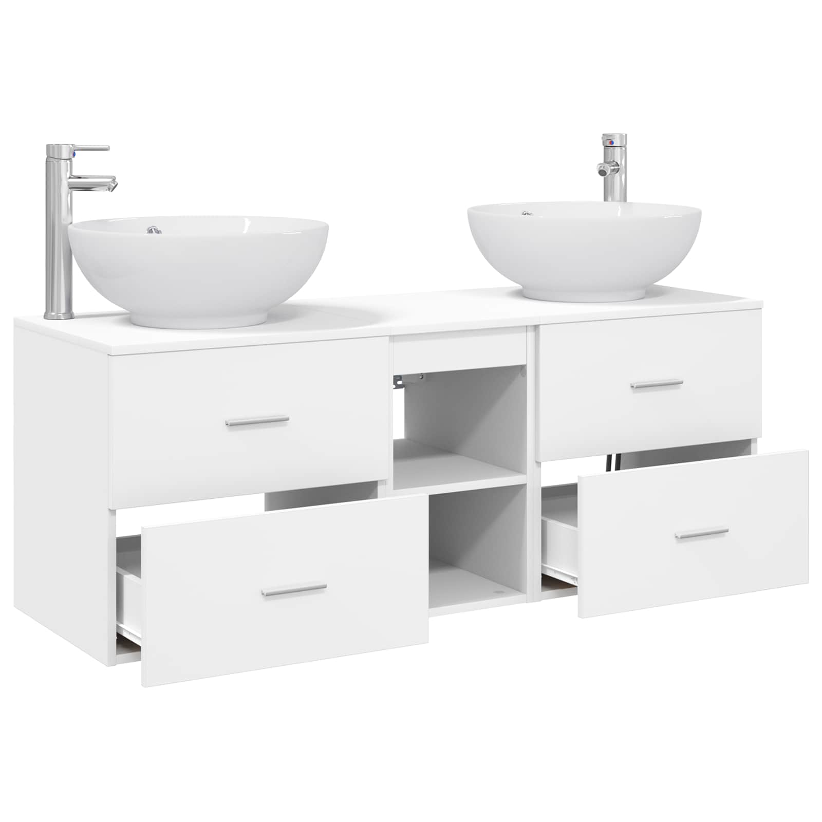 Ensemble de mobilier de salle de bain 3 pc Blanc