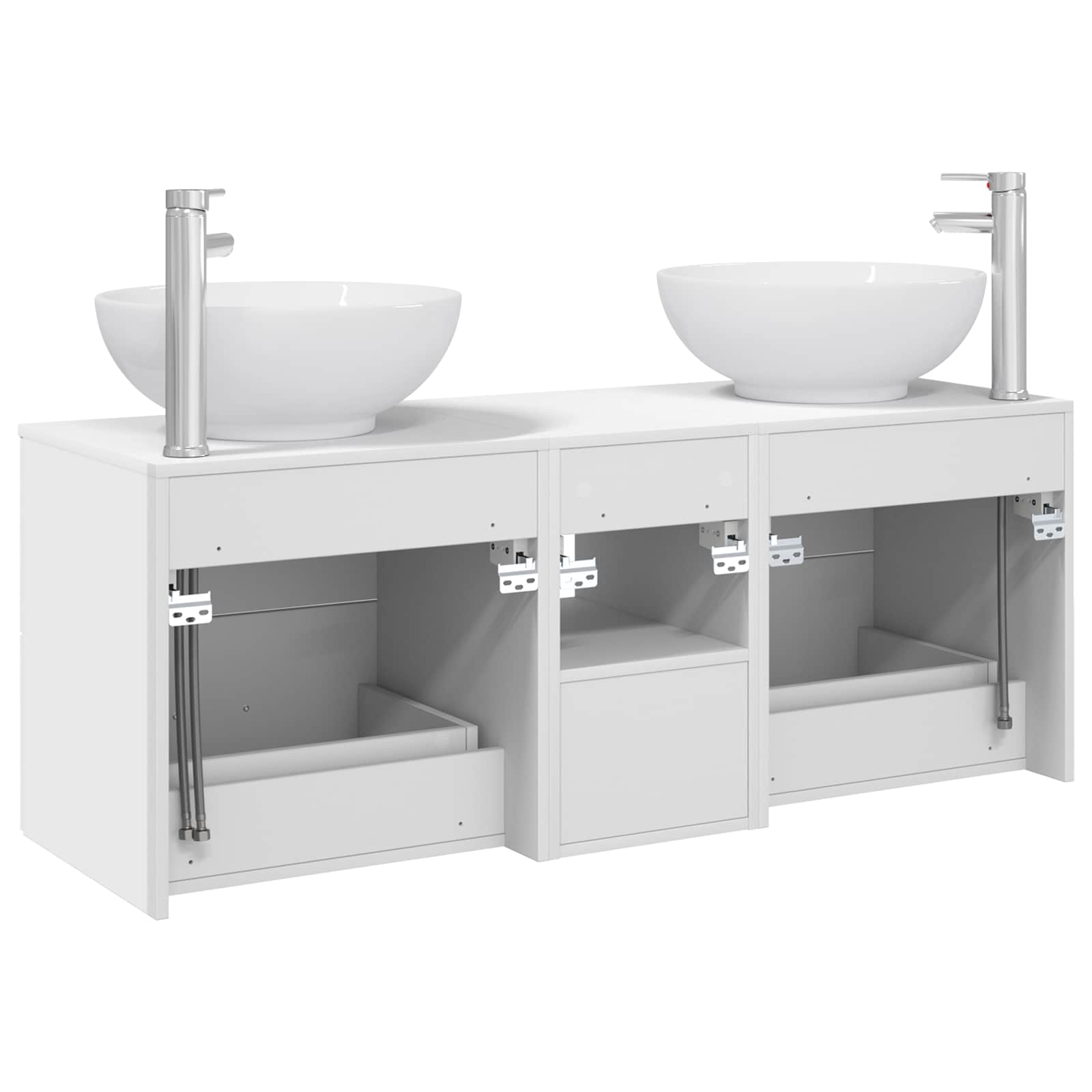Ensemble de mobilier de salle de bain 3 pc Blanc